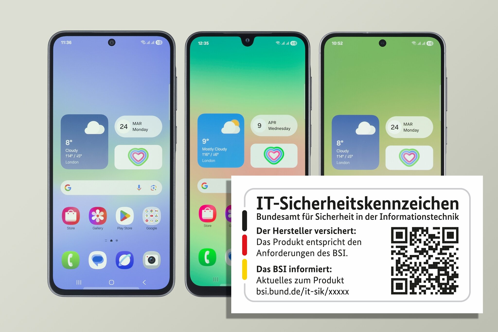 Cybersicherheit - Sicherheits-Siegel für Smartphones und Smart TVs von Samsung