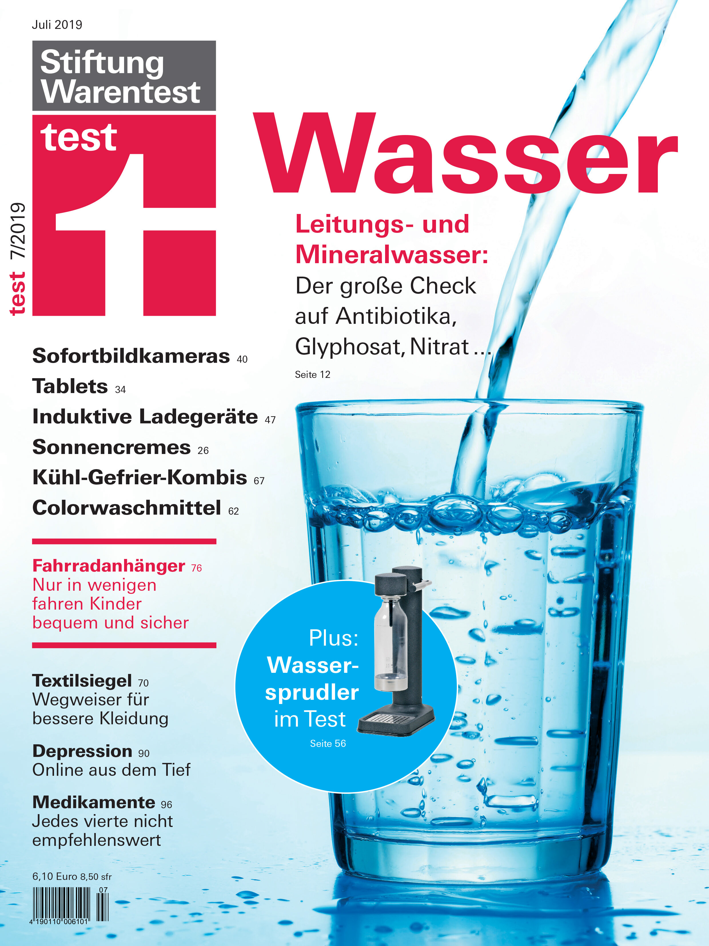 test 07/2019: Stilles Mineralwasser: Kritisches aus der Flasche