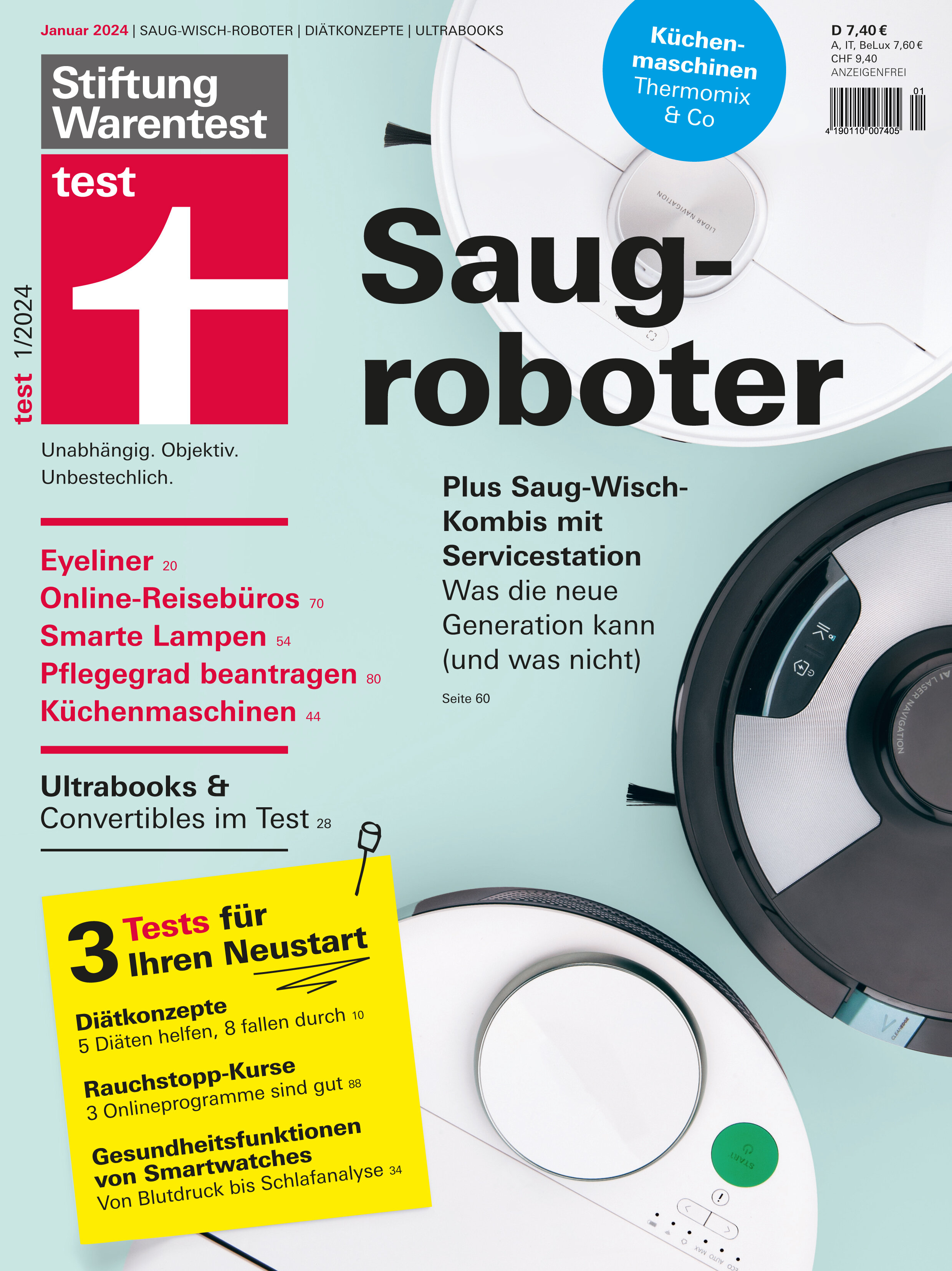 Saug- und Wischroboter - Beim Wischen machen die meisten schlapp