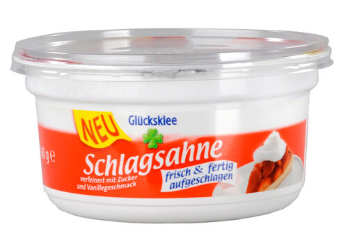 Glücksklee frisch & fertig aufgeschlagen - Mehr Mousse als Creme