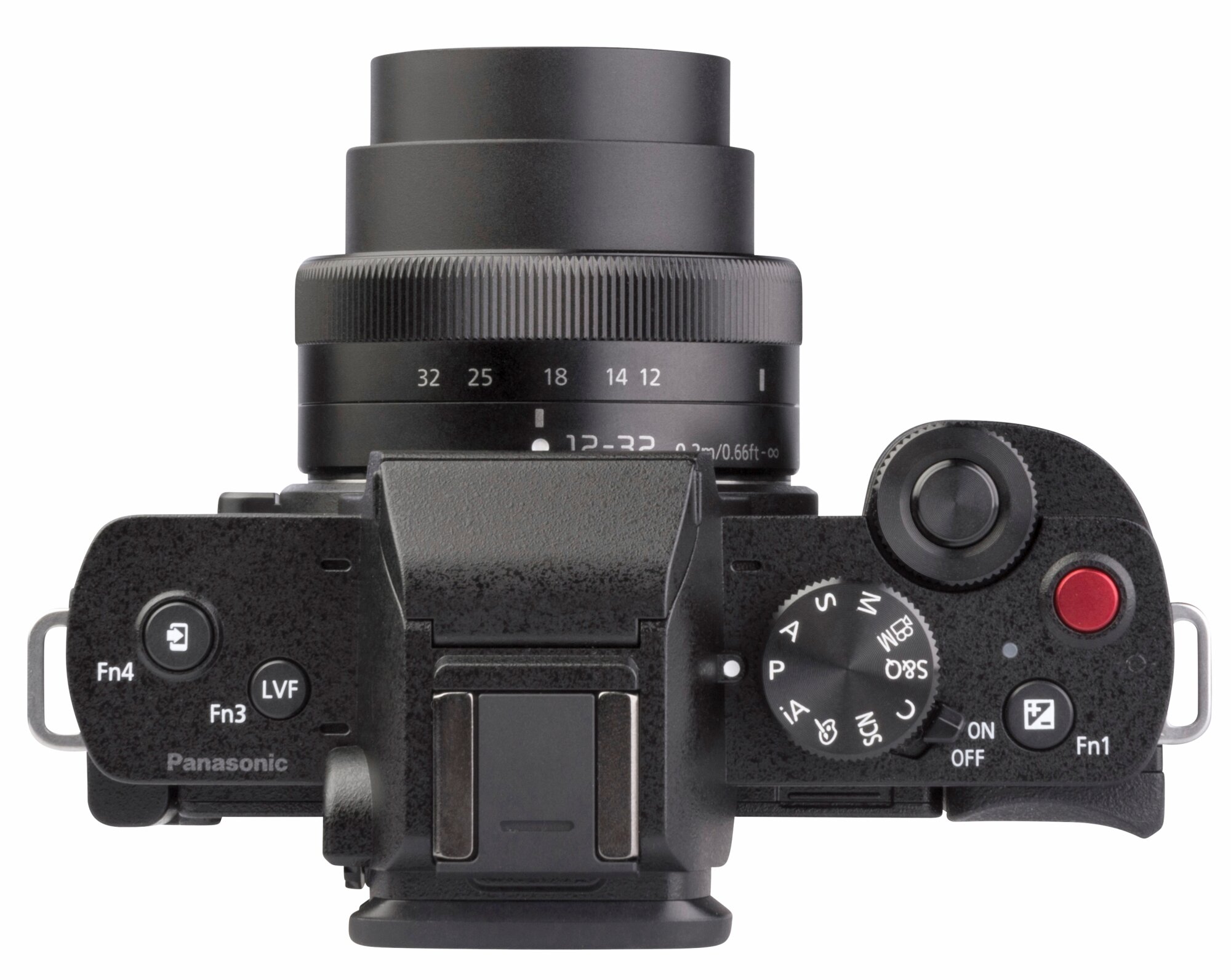 Panasonic Lumix DC-G100D + 12-32 Mega O.I.S. Draufsicht