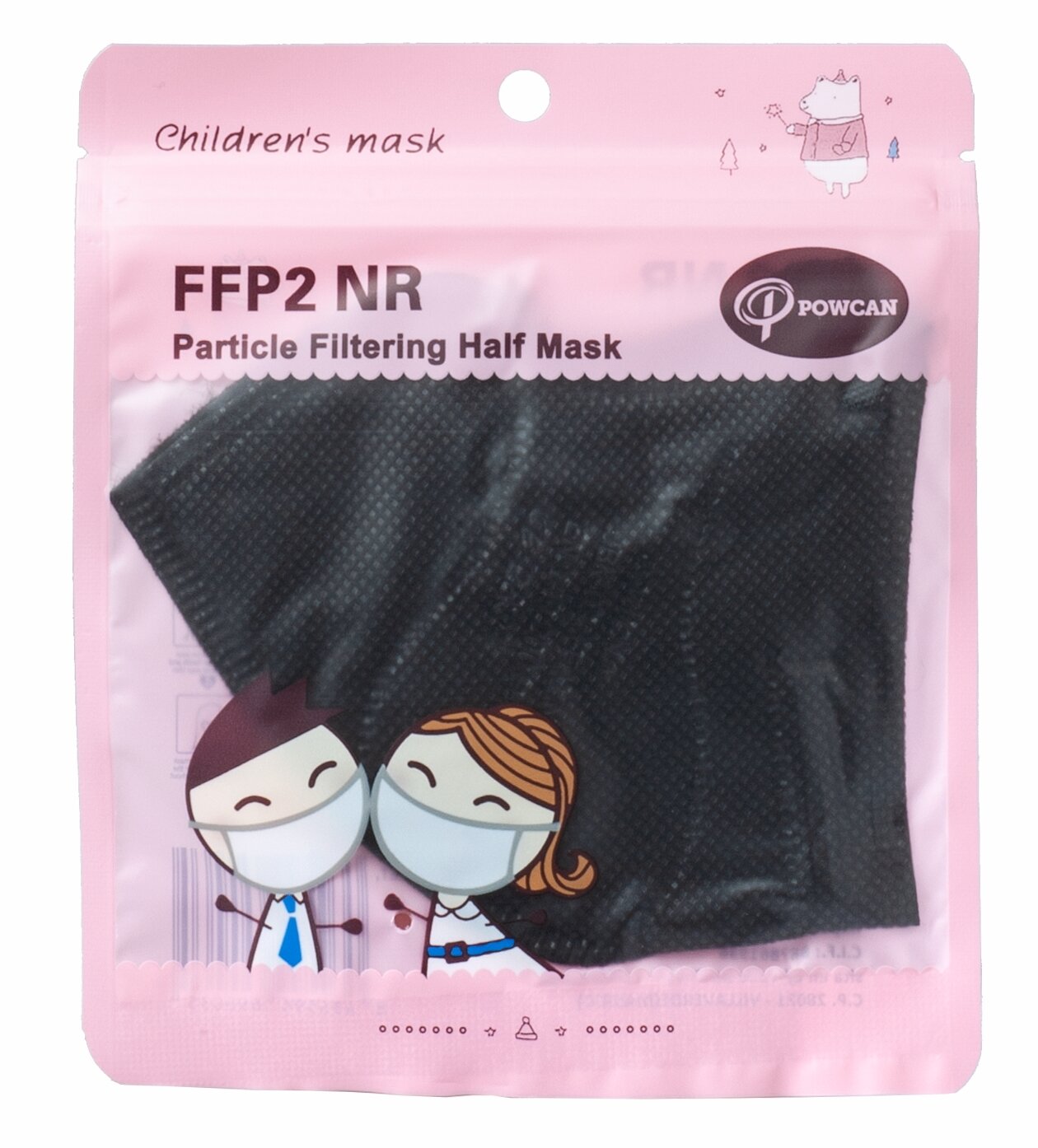 Powcan FFP2 Childrens mask JBK-02 Verpackung