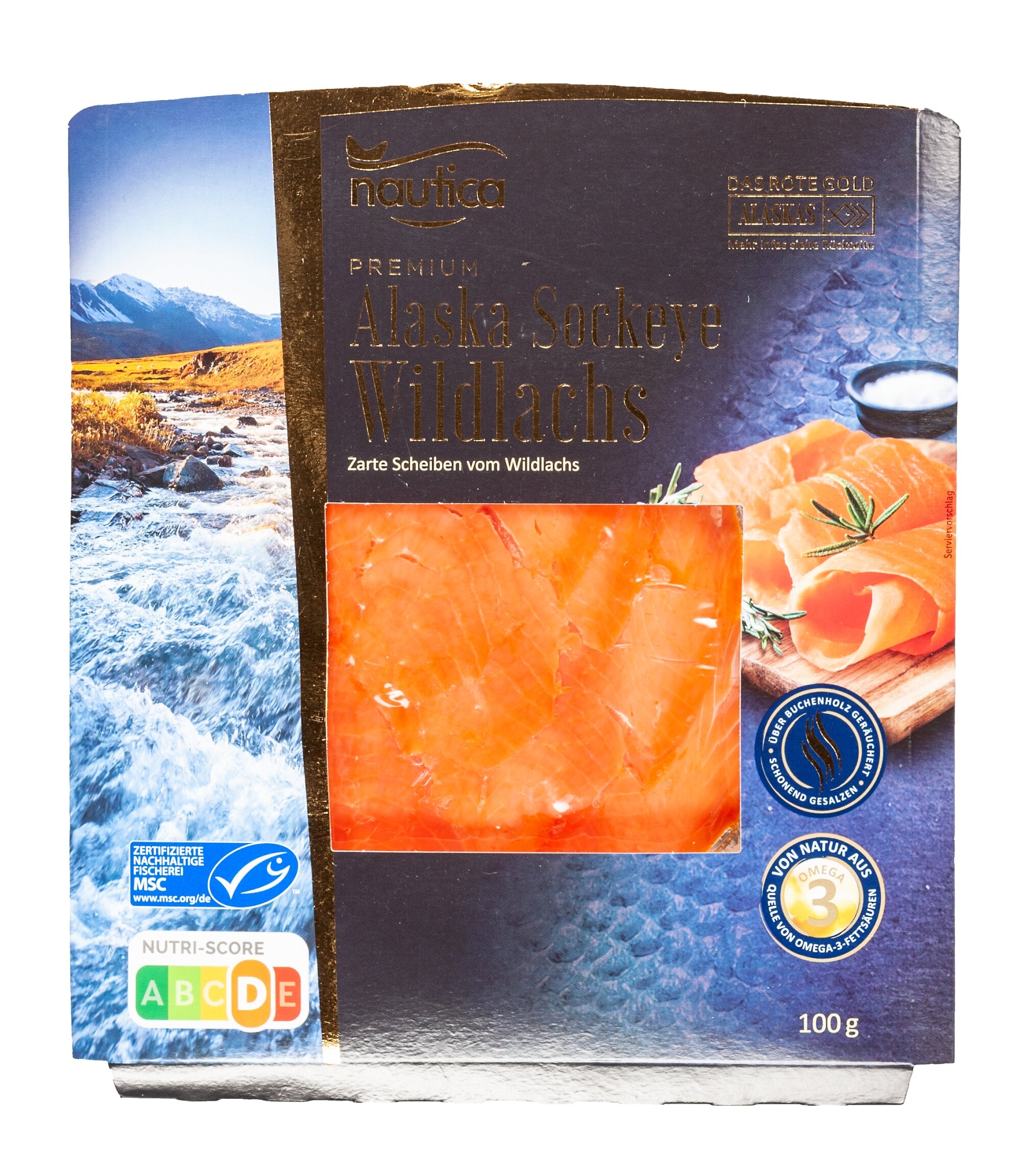 Lidl Nautica Premium Alaska Sockeye Wildlachs Hauptbild