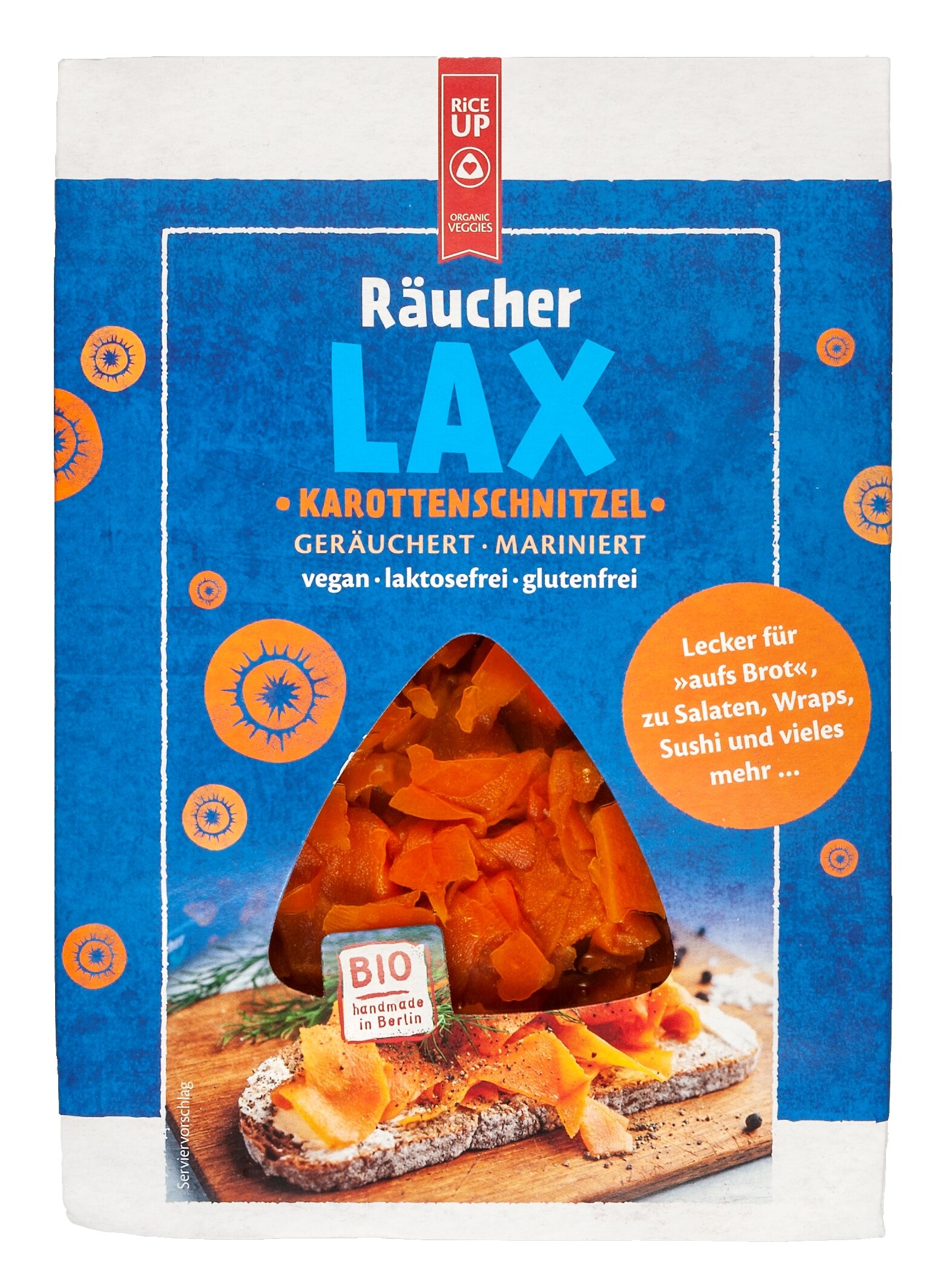Rice up Räucher Lax Karottenschnitzel Bio Hauptbild