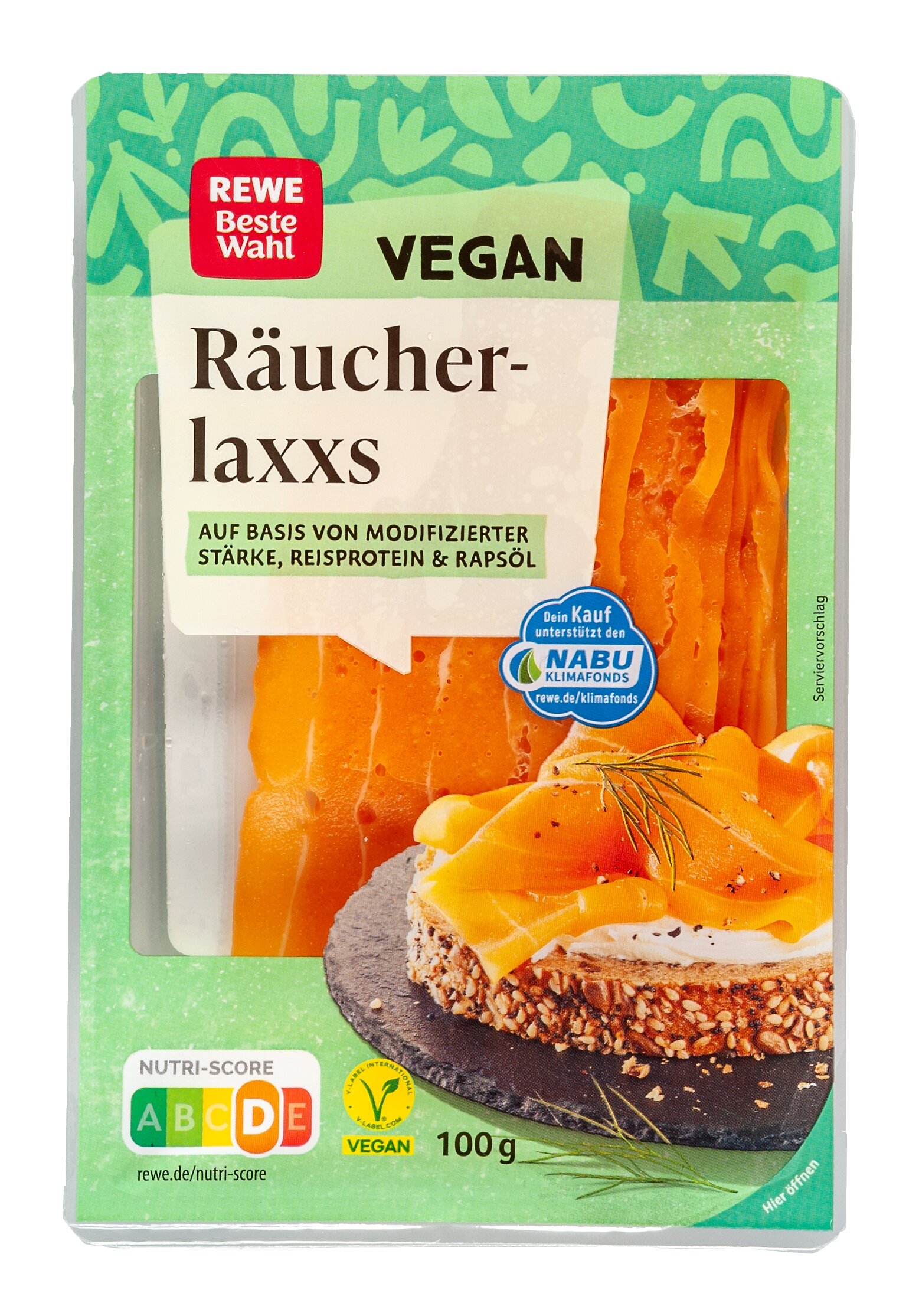 Rewe Beste Wahl Räucherlaxxs vegan Hauptbild