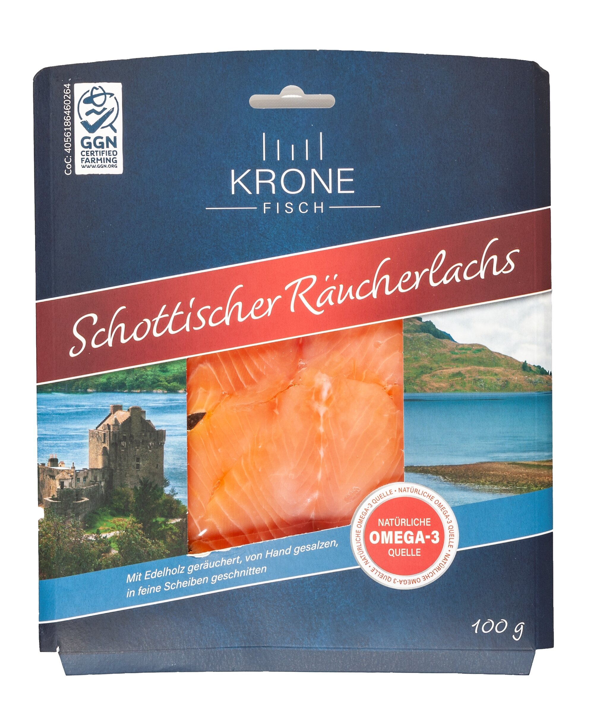 Krone Fisch Schottischer Räucherlachs Hauptbild