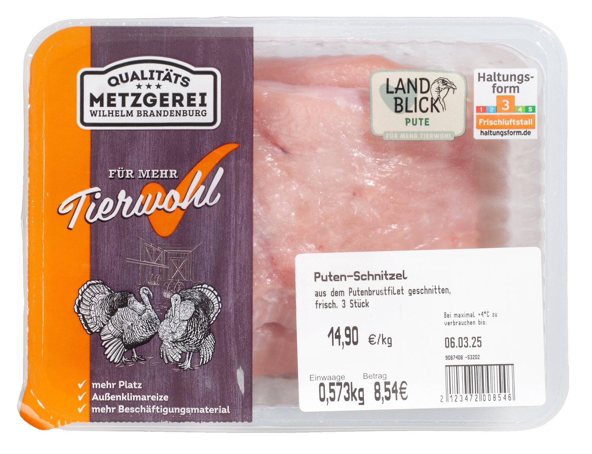 Rewe Wilhelm Brandenburg Puten-Schnitzel Hauptbild