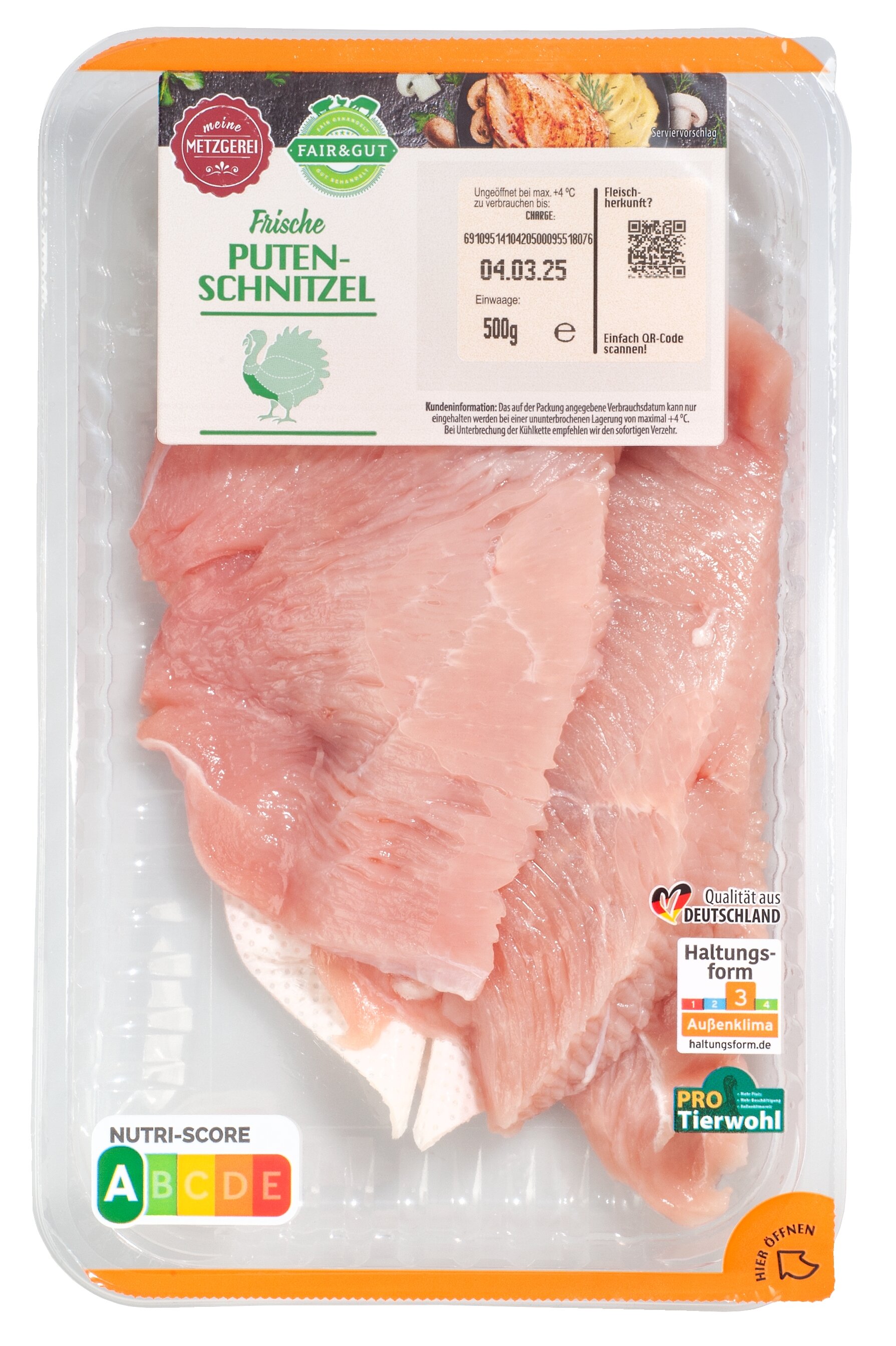 Aldi Süd Meine Metzgerei Frische Putenschnitzel Hauptbild
