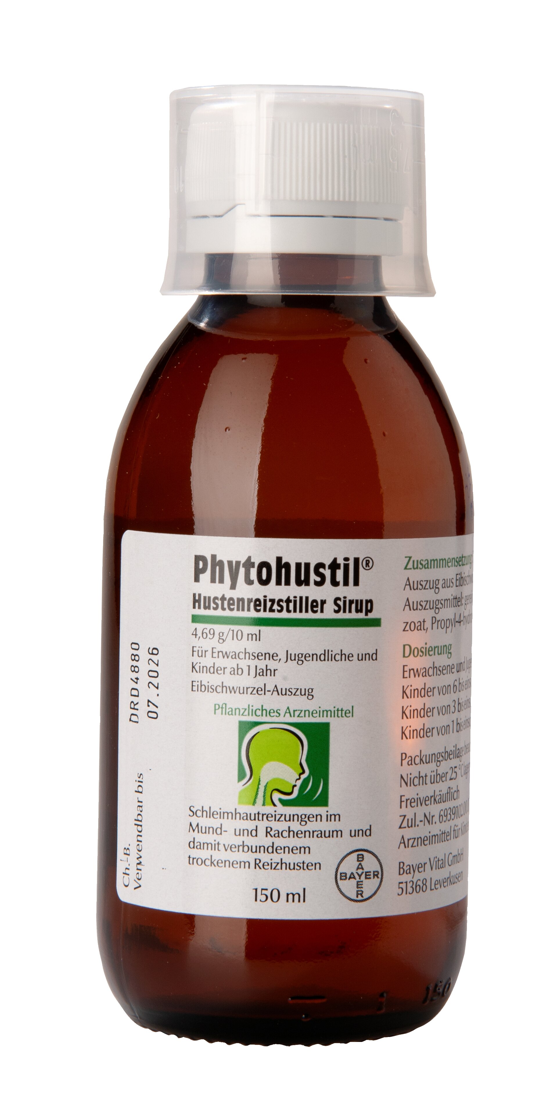 Bayer Vital Phytohustil Hustenreizstiller Sirup Hauptbild