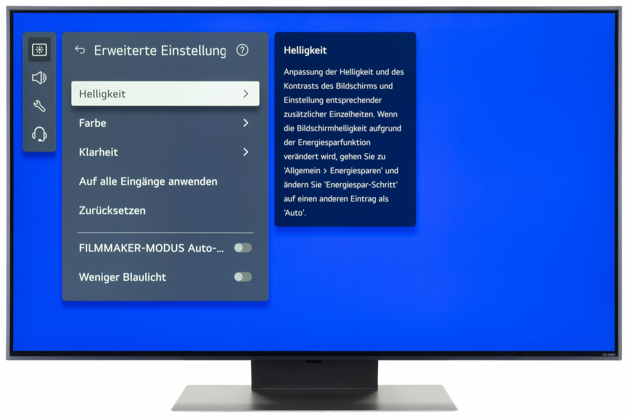 LG 50QNED816RE Bildschirmmenü
