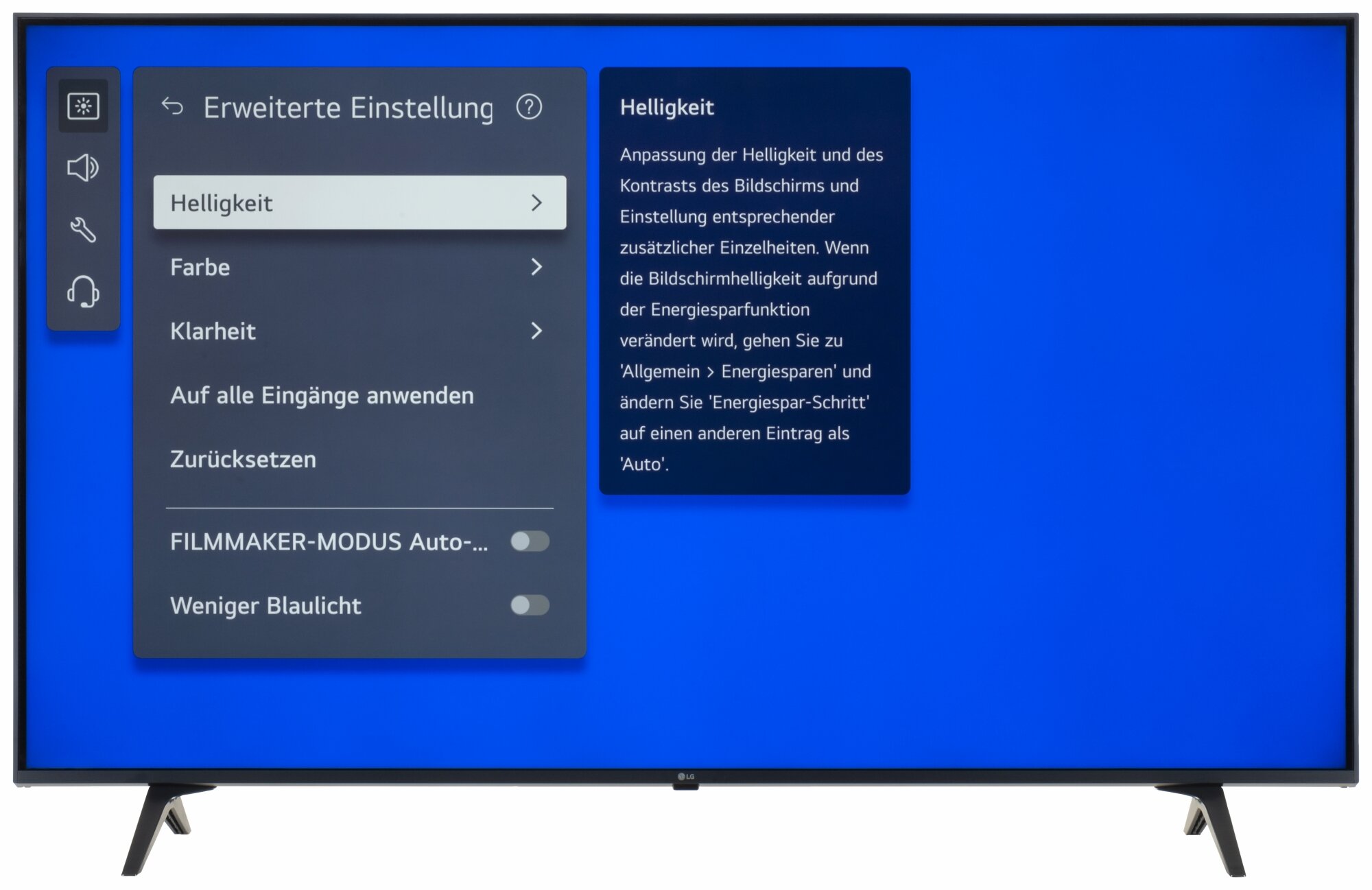 LG 55UR80006LJ Bildschirmmenü