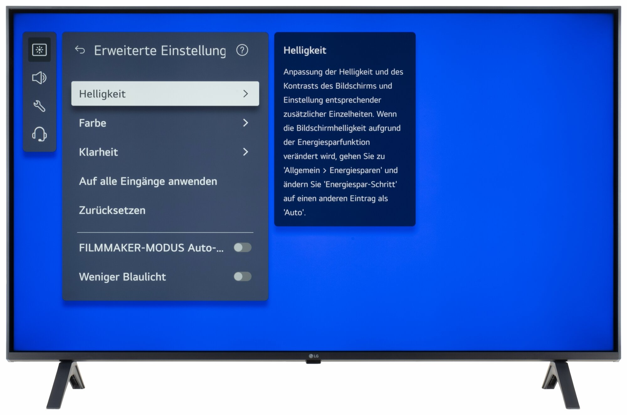 LG 43UR78006LK Bildschirmmenü