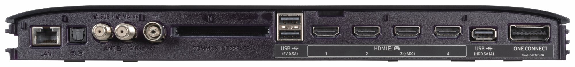 Samsung GQ65S95CAT Anschlüsse