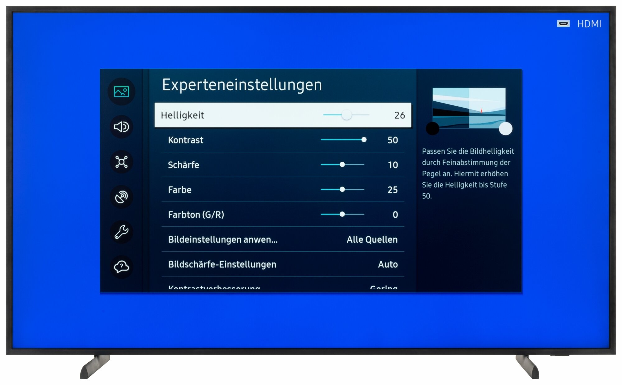 Samsung GQ55LS03BGU Bildschirmmenü