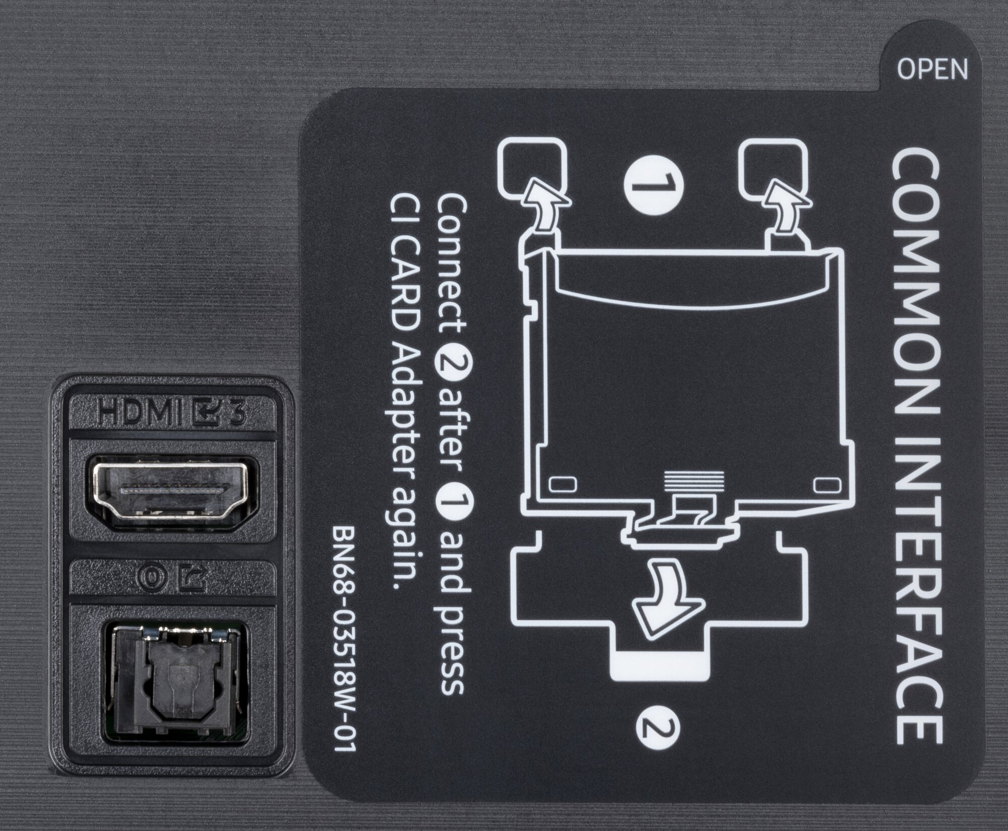 Samsung GU55CU8579U weitere Anschlüsse