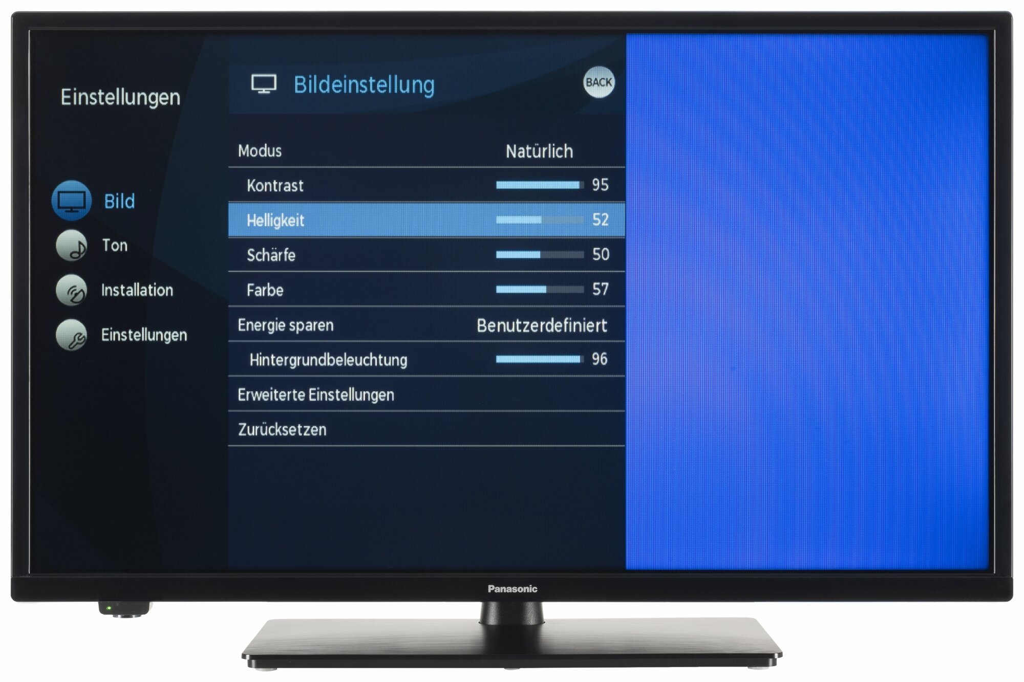 Panasonic TX-32M330E Bildschirmmenü