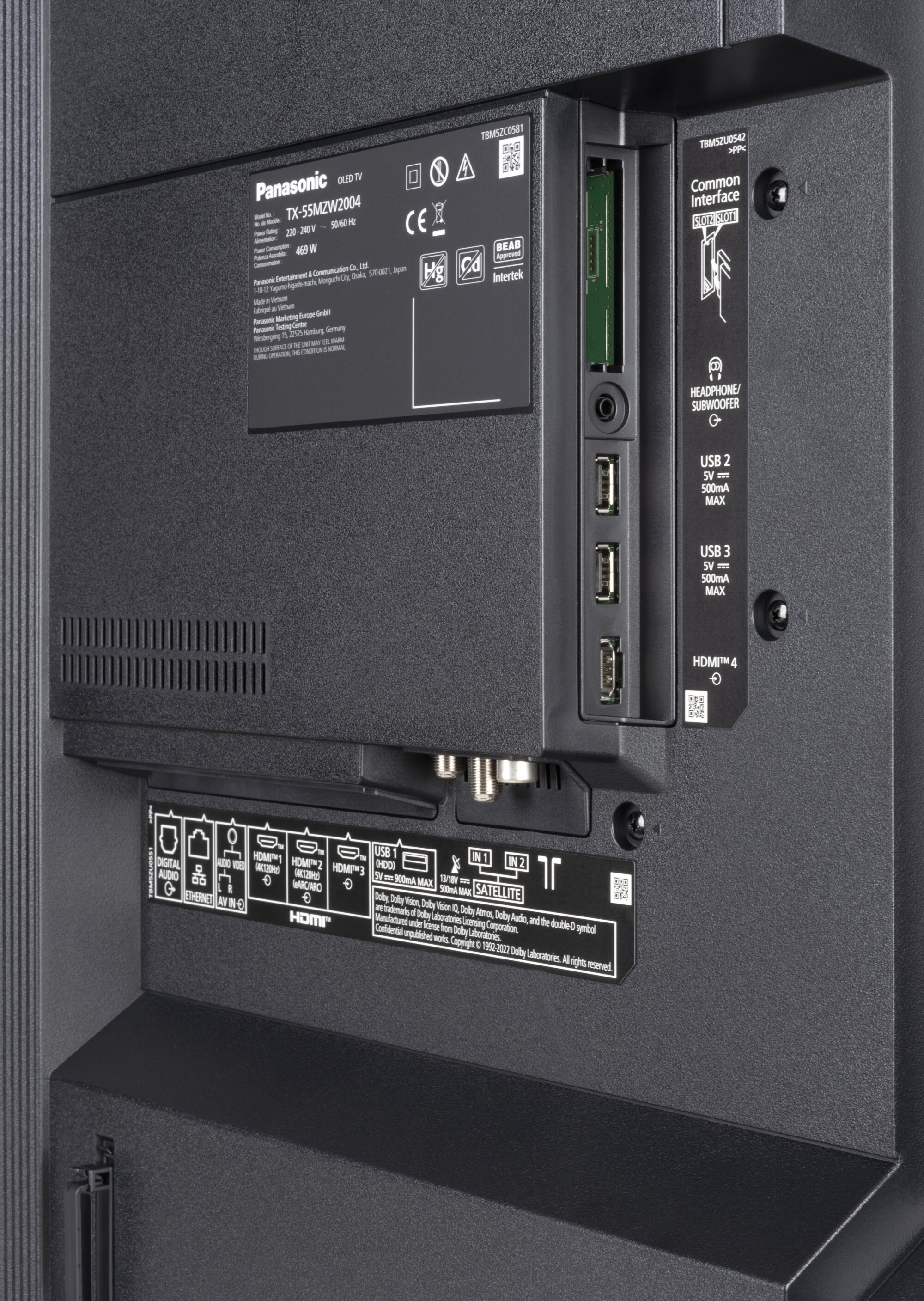 Panasonic TX-55MZW2004 Anschlüsse