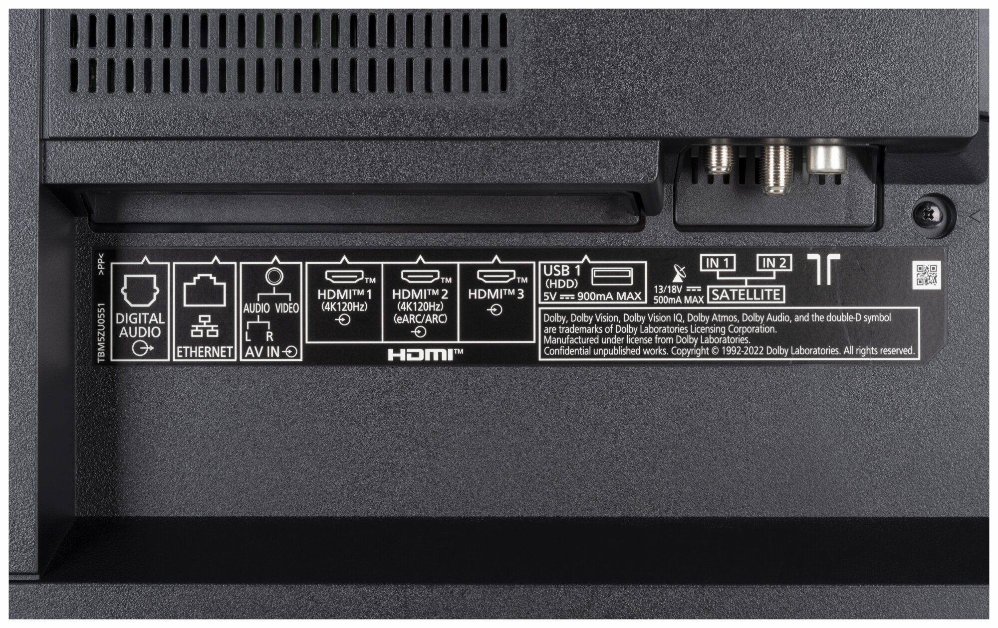 Panasonic TX-48MZW984 weitere Anschlüsse