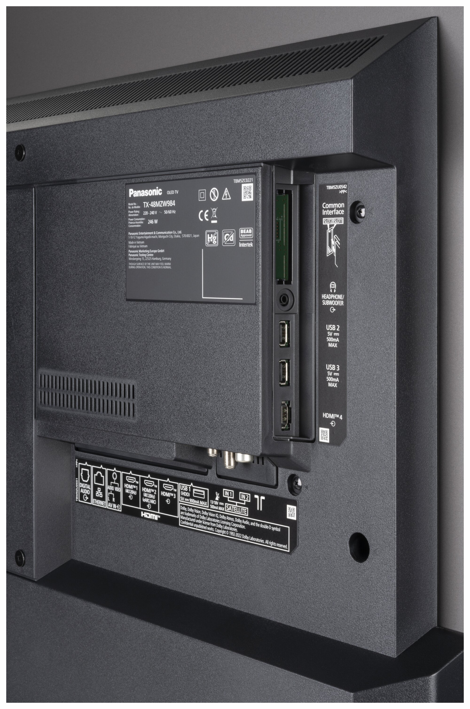 Panasonic TX-48MZW984 Anschlüsse