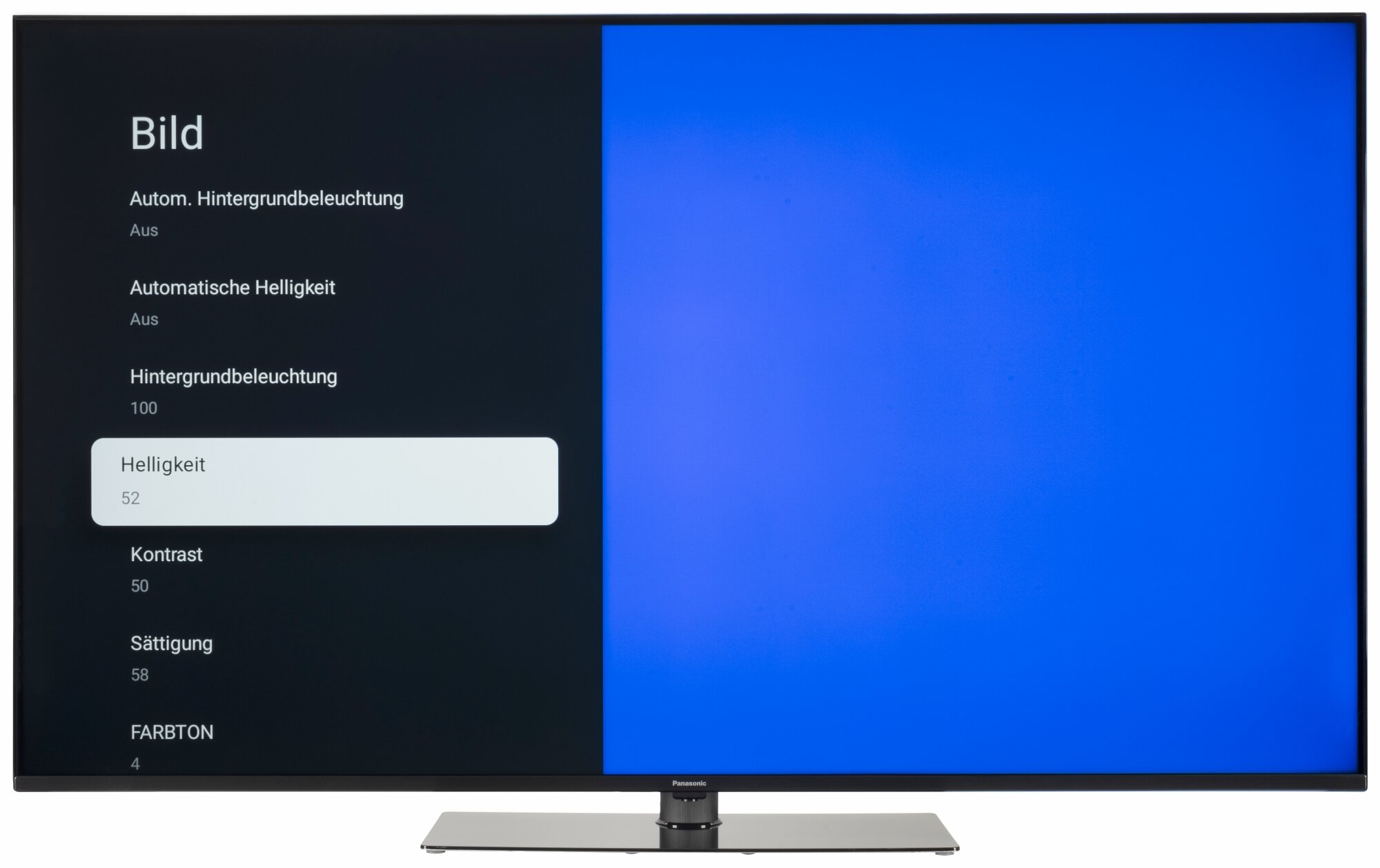 Panasonic TX-65MX700E Bildschirmmenü