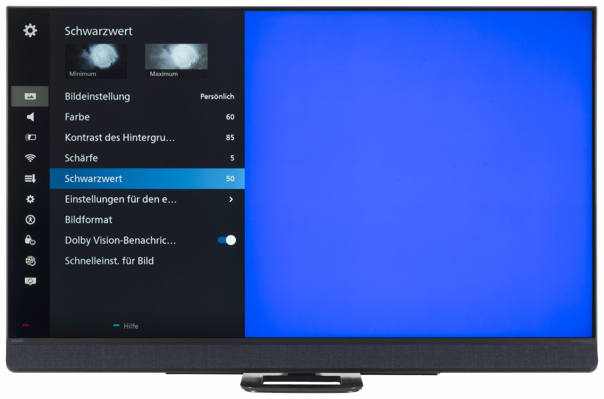 Philips 55PML9308 Bildschirmmenü