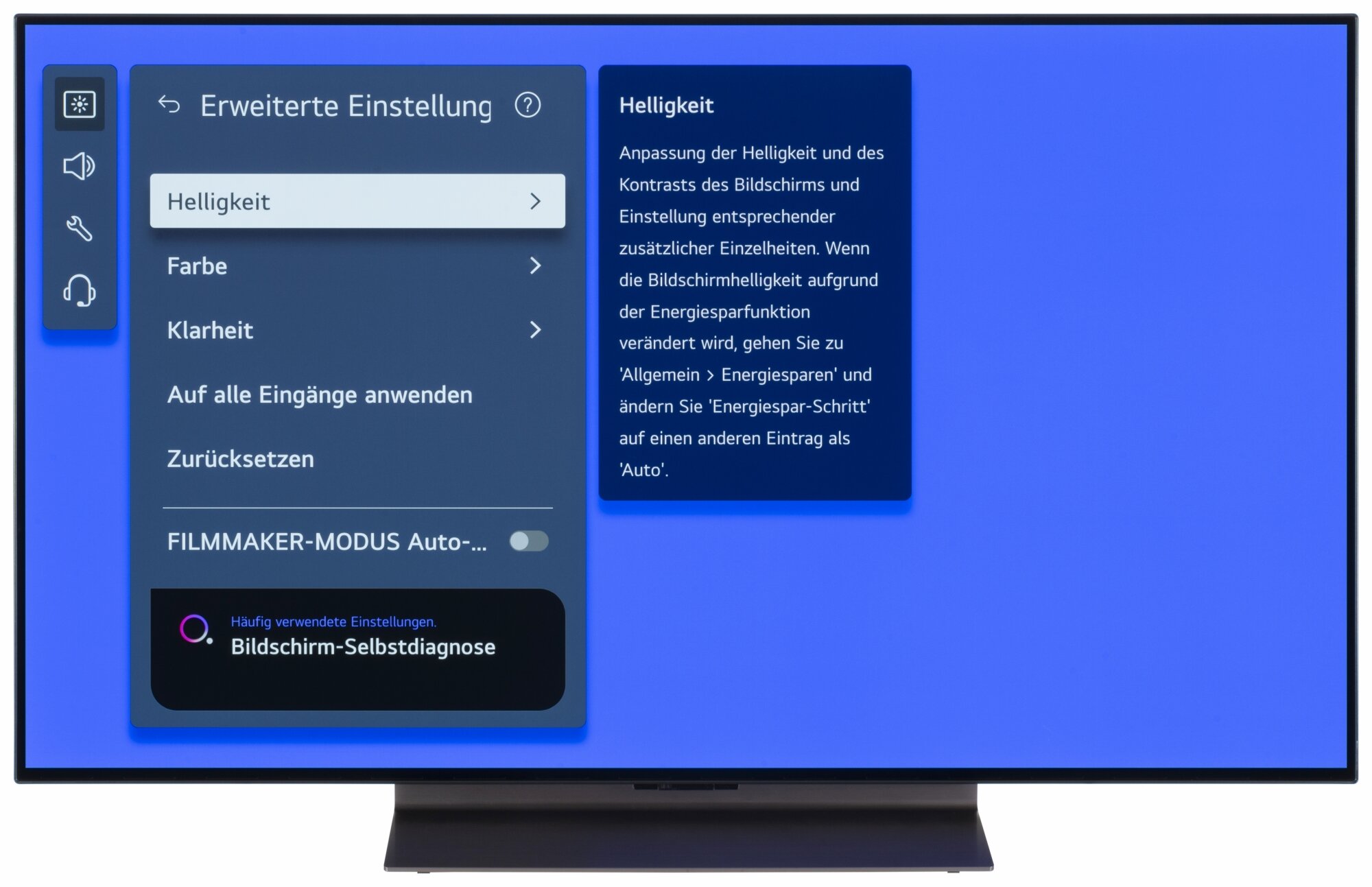 LG OLED48C47LA Bildschirmmenü