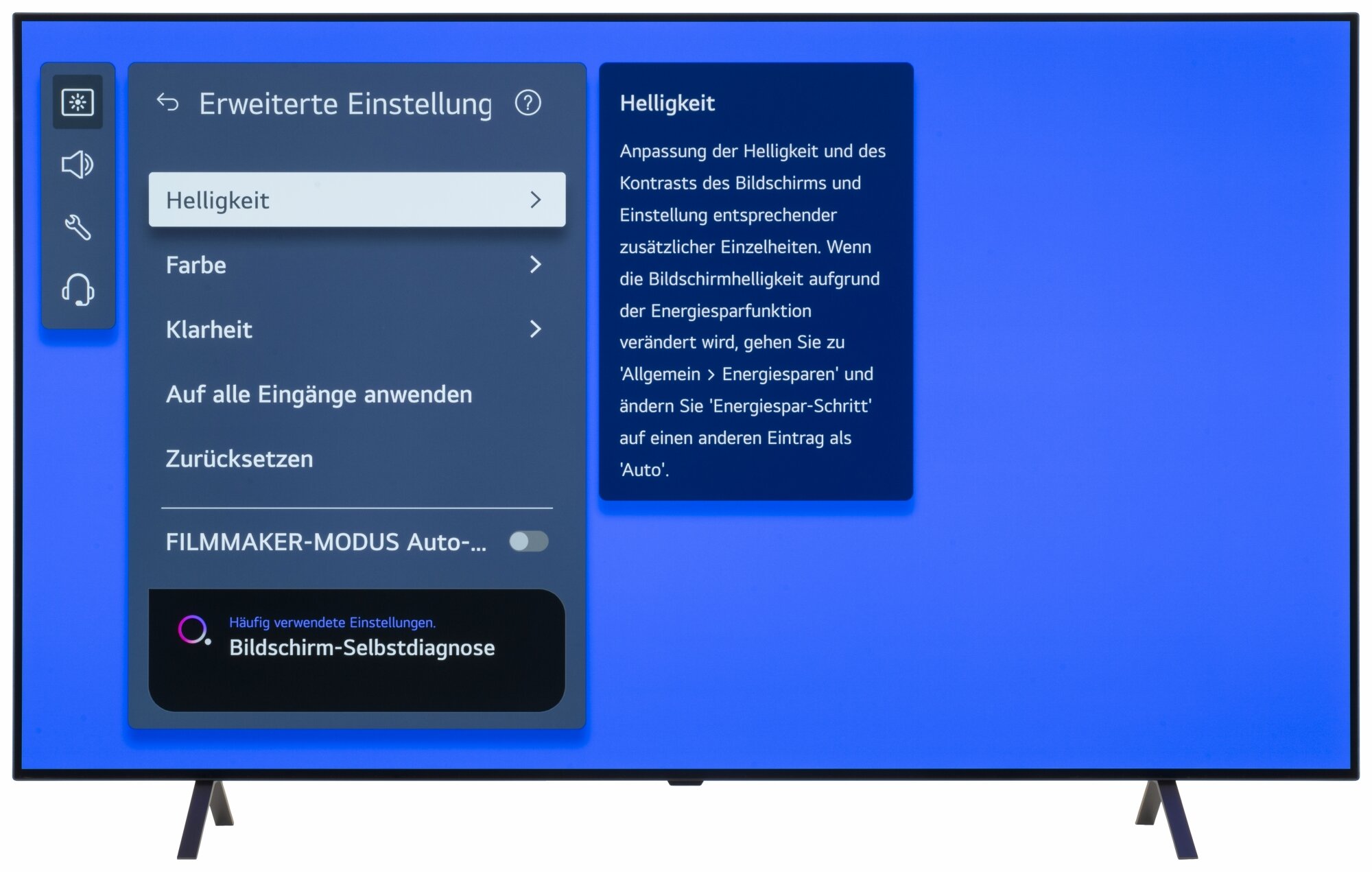 LG OLED65B42LA Bildschirmmenü
