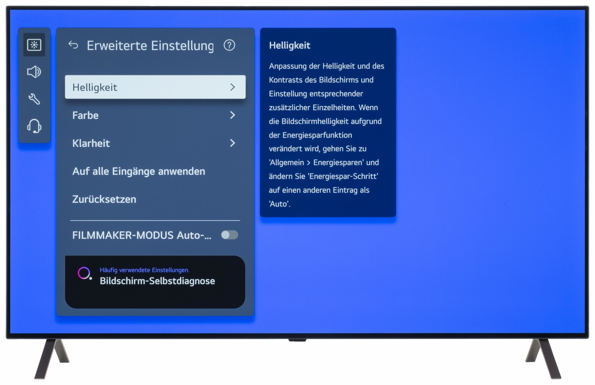 LG OLED55B42LA Bildschirmmenü