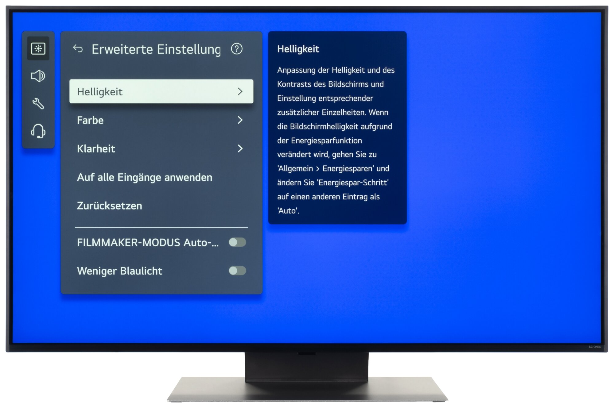 LG 50QNED86T6A Bildschirmmenü