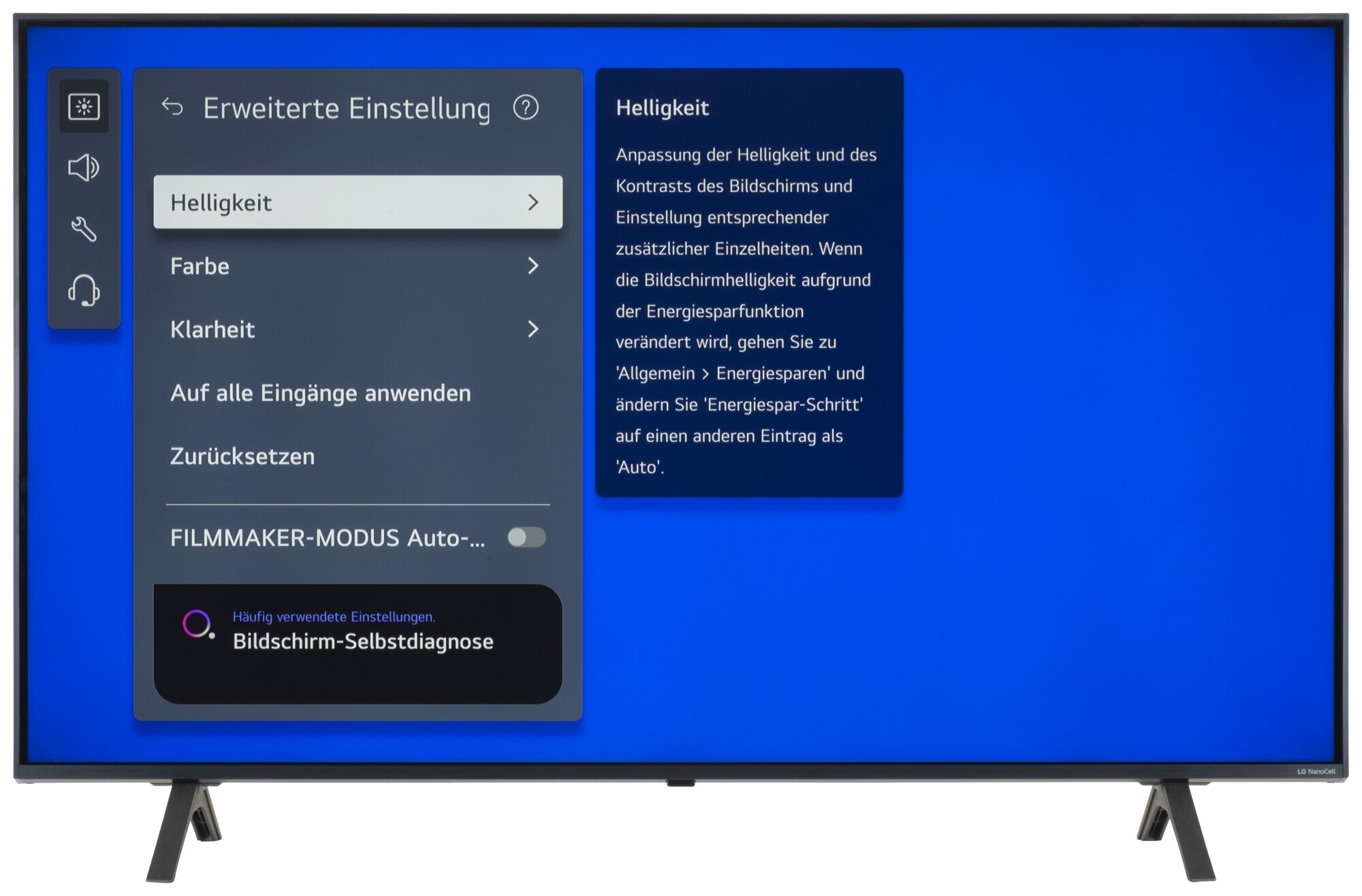 LG 50NANO81T6A Bildschirmmenü