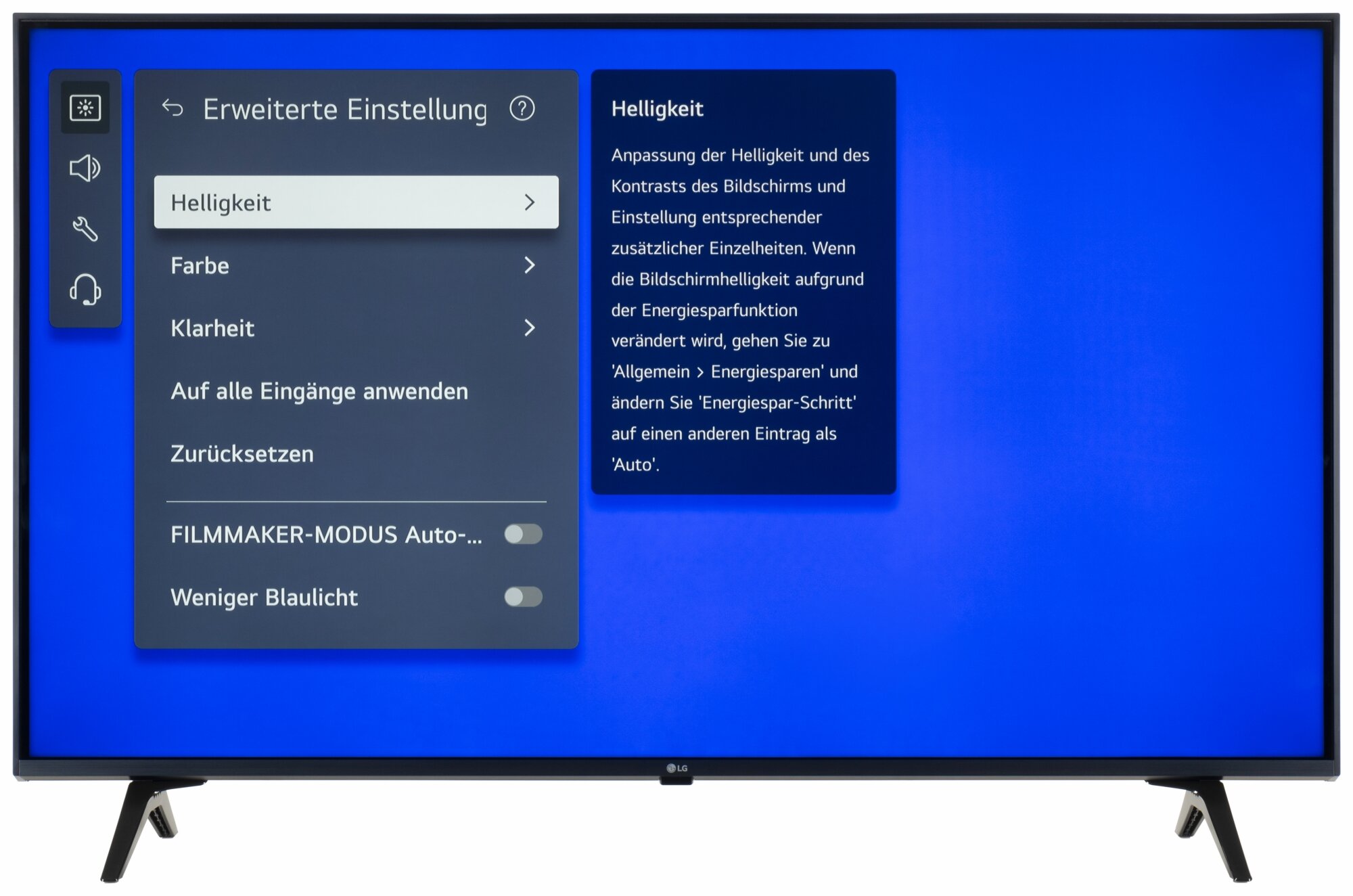 LG 43UT80006LA Bildschirmmenü