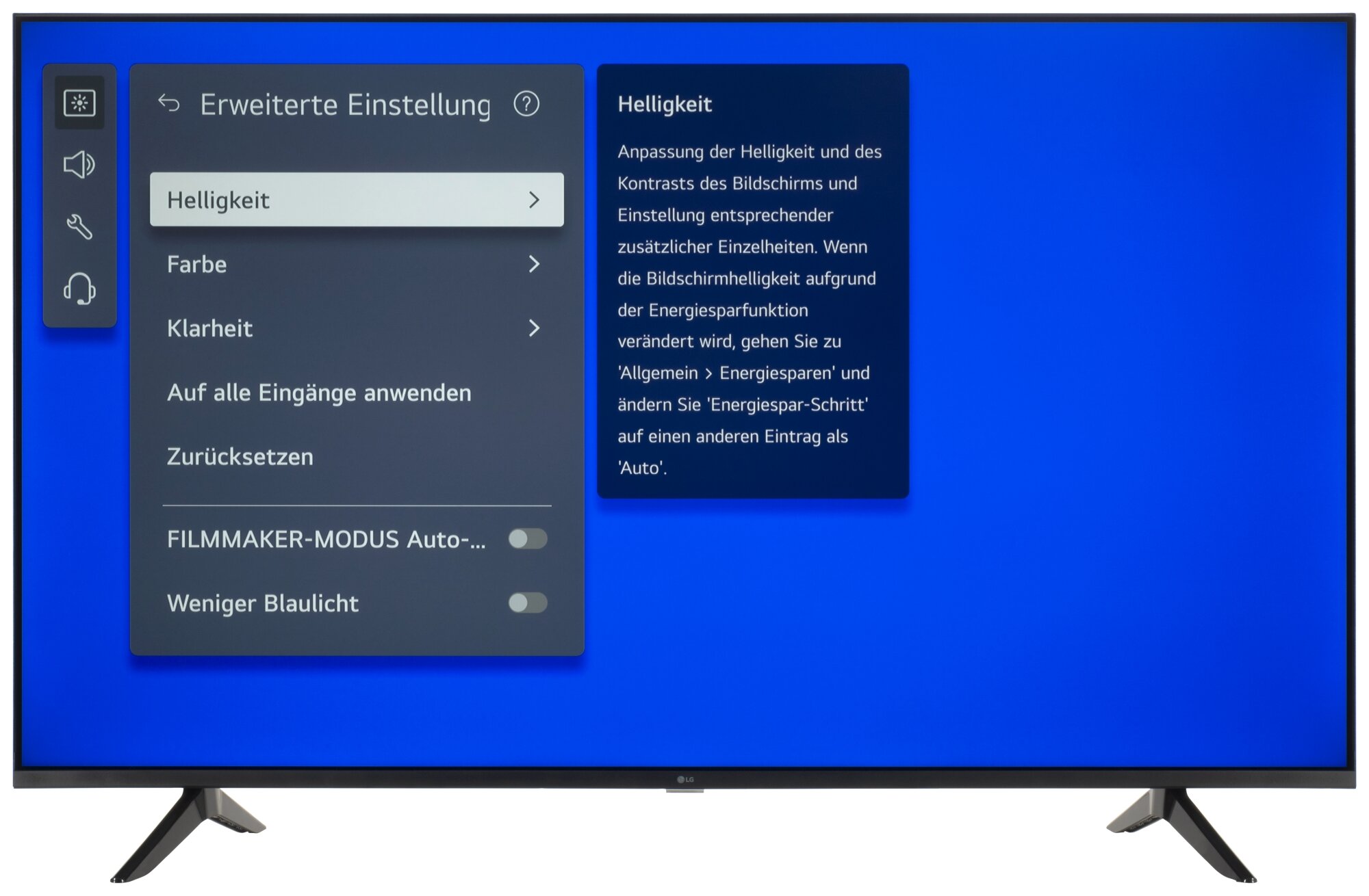 LG 55UT73006LA Bildschirmmenü