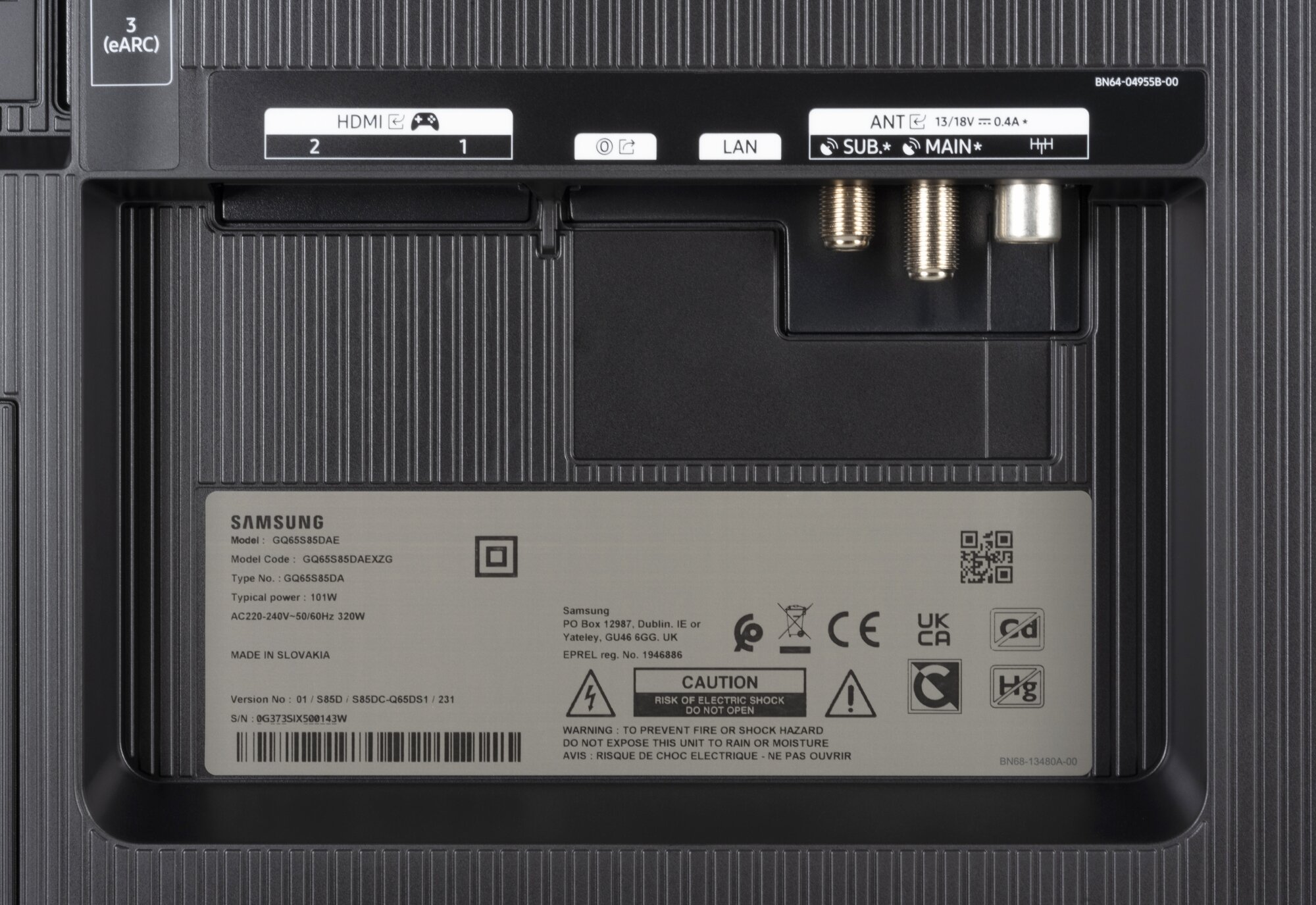 Samsung GQ65S85DAE weitere Anschlüsse