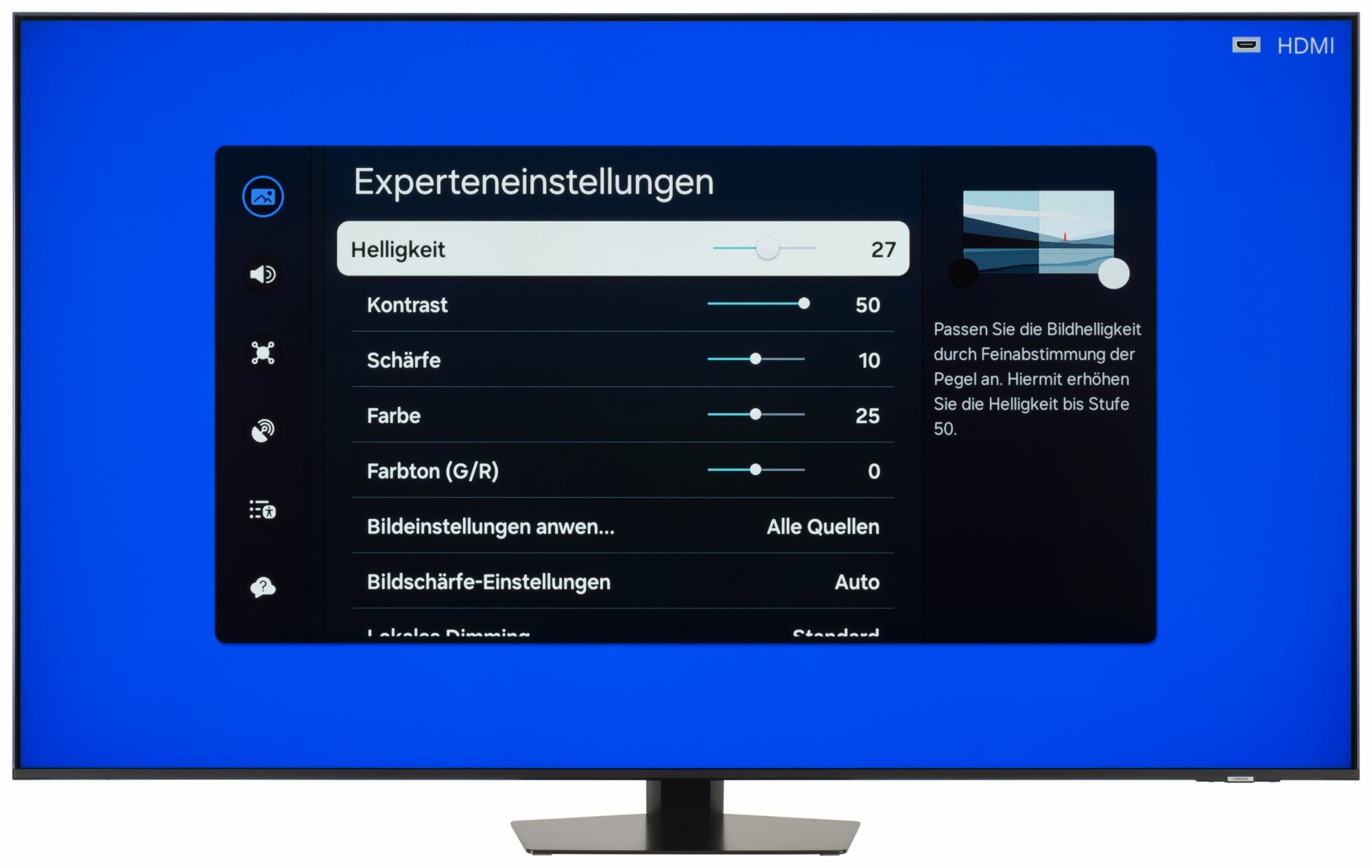 Samsung GQ65QN85DBT Bildschirmmenü