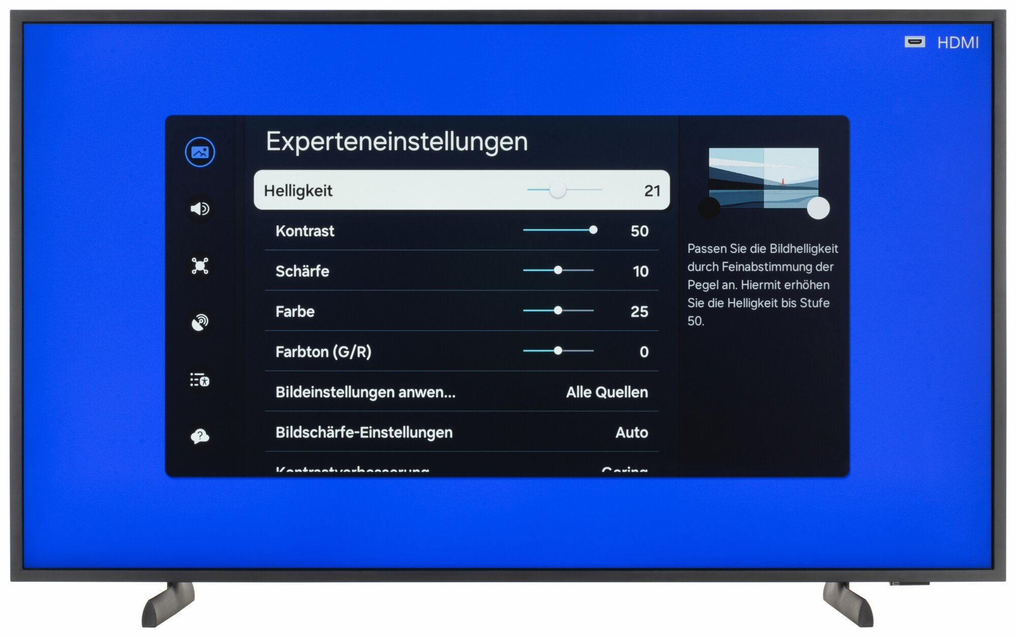Samsung GQ43LS03DAU Bildschirmmenü