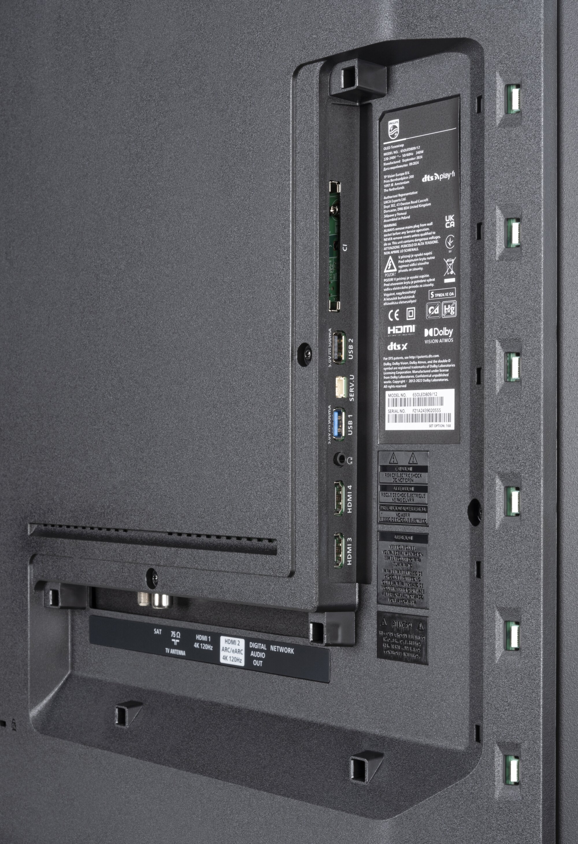 Philips 65OLED809 Anschlüsse