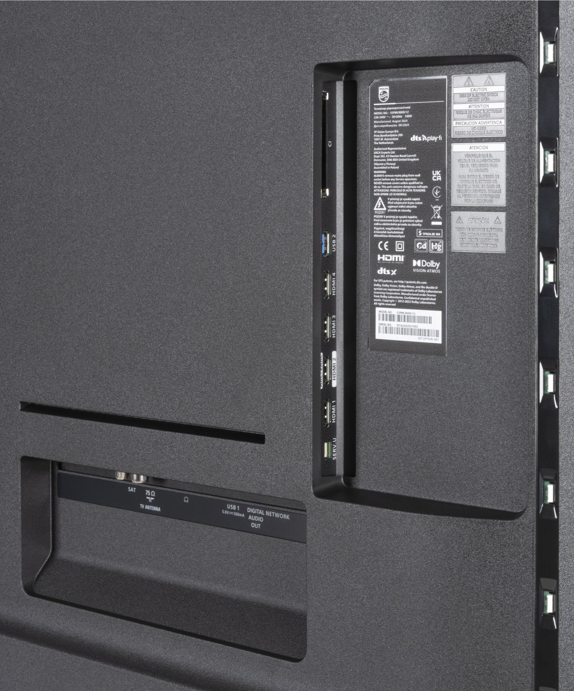 Philips 55PML9009 Anschlüsse