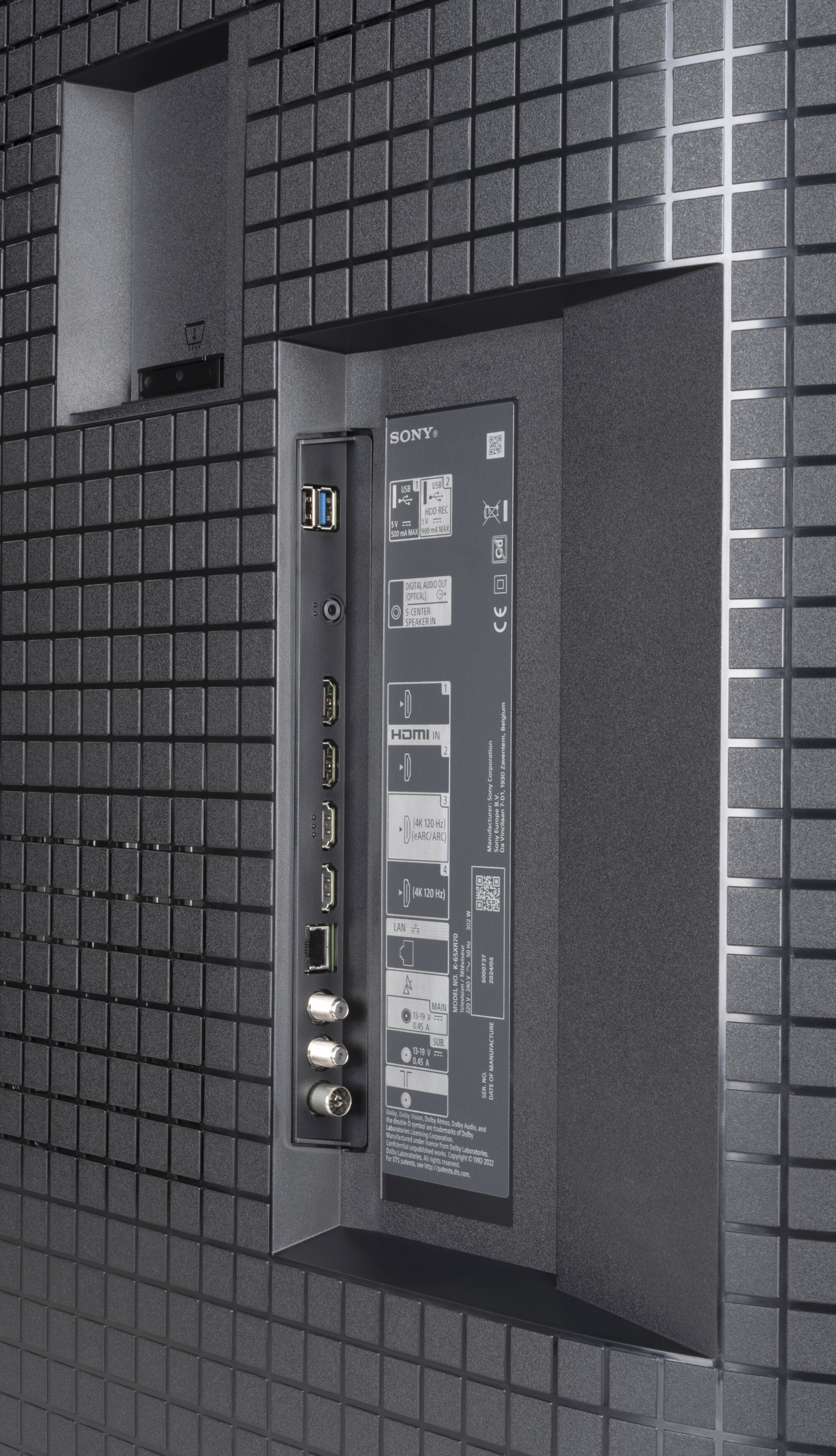 Sony K-65XR70 Anschlüsse