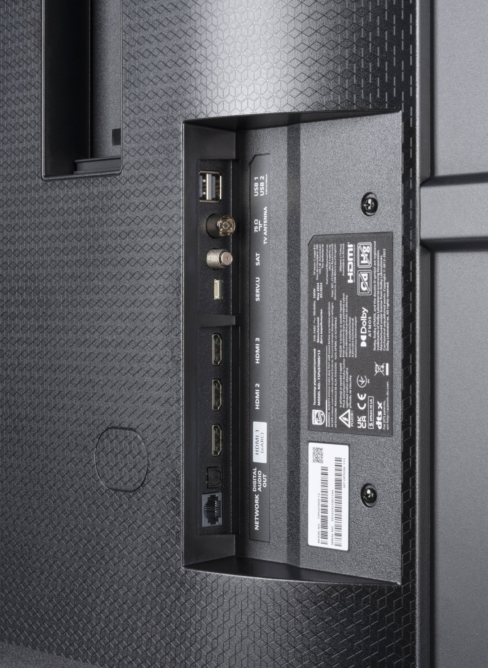 Philips 75PUS7009 Anschlüsse