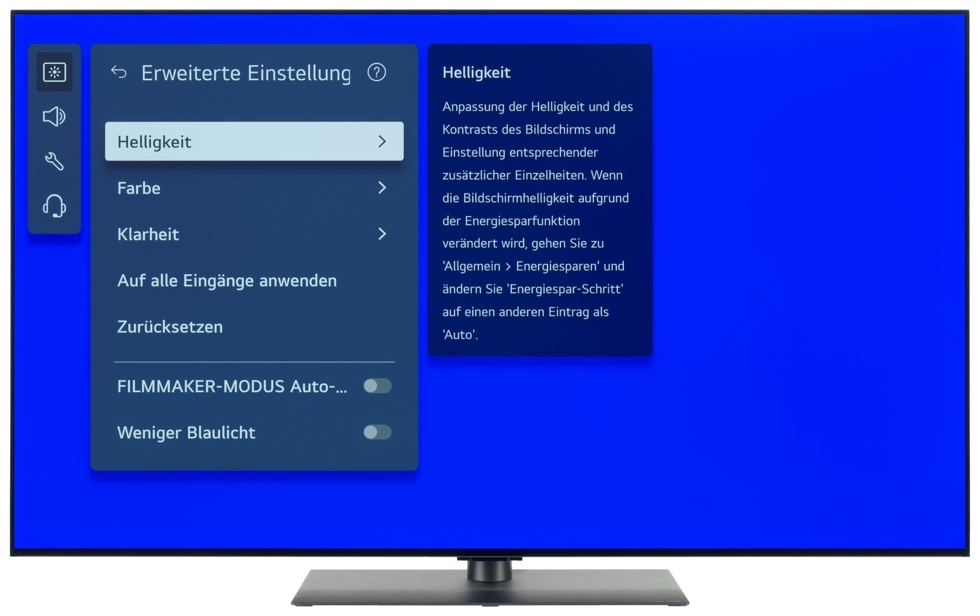 LG OLED55G59LS Bildschirmmenü