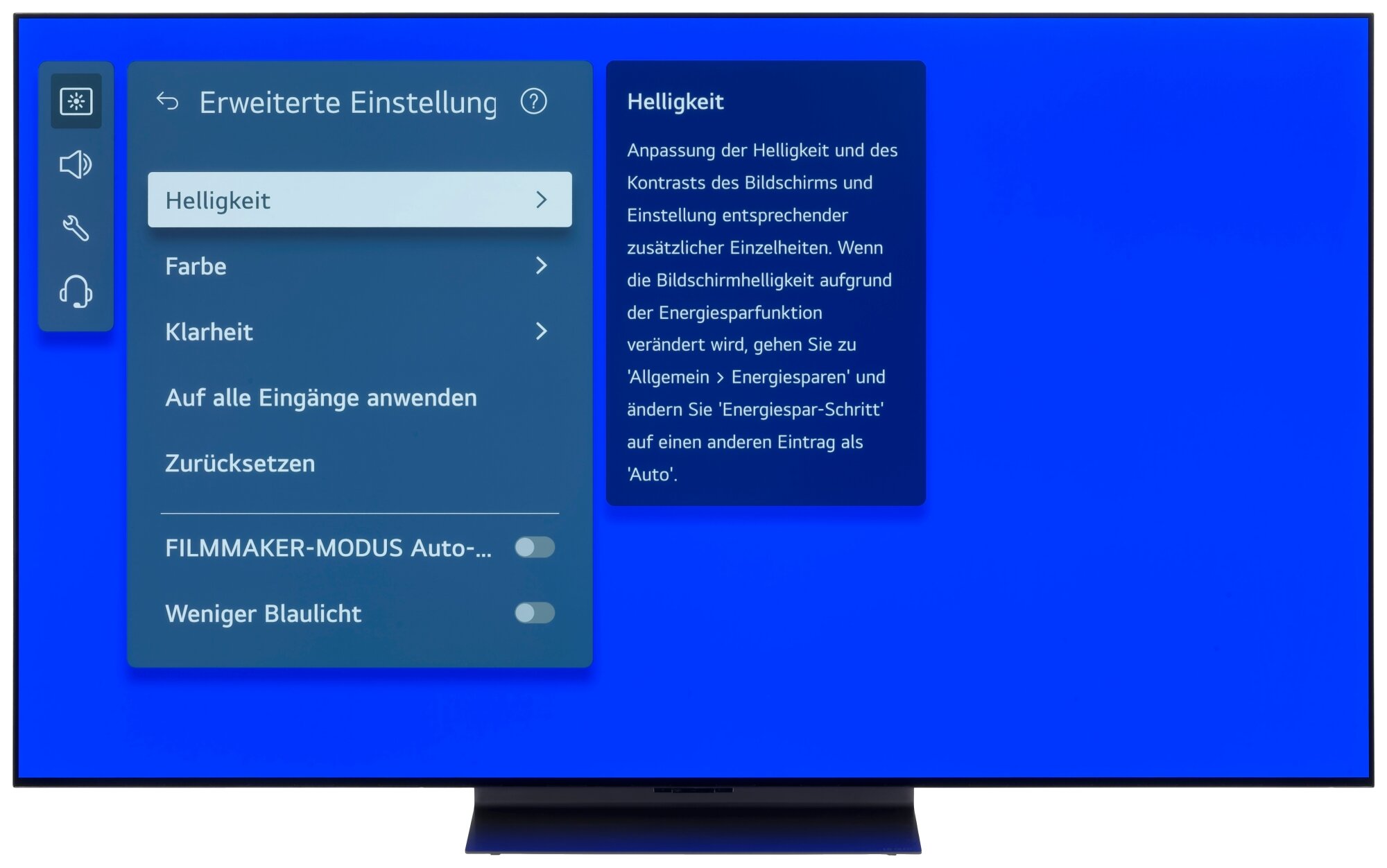 LG OLED65C5ELB Bildschirmmenü