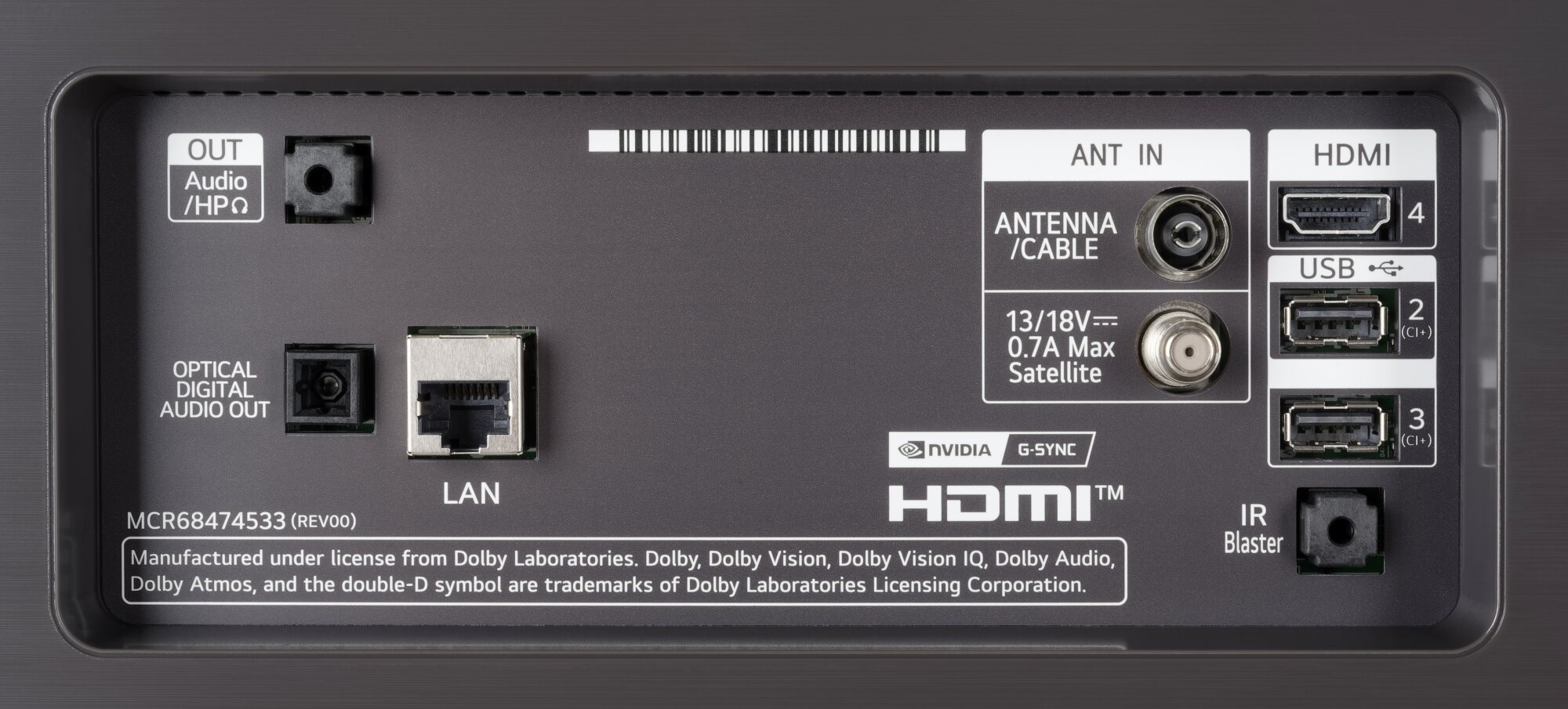 LG OLED48C5ELB weitere Anschlüsse