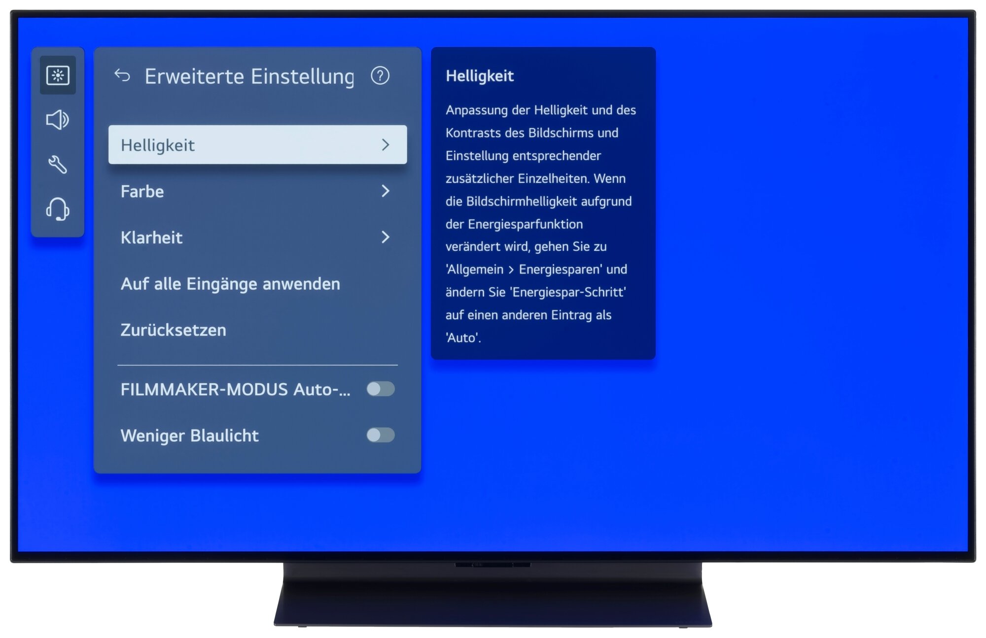 LG OLED48C5ELB Bildschirmmenü
