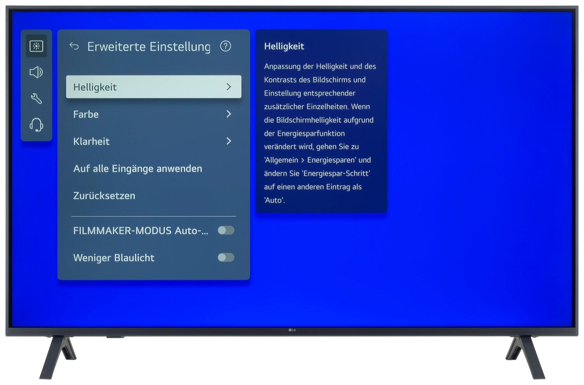 LG 50UA75006LA Bildschirmmenü
