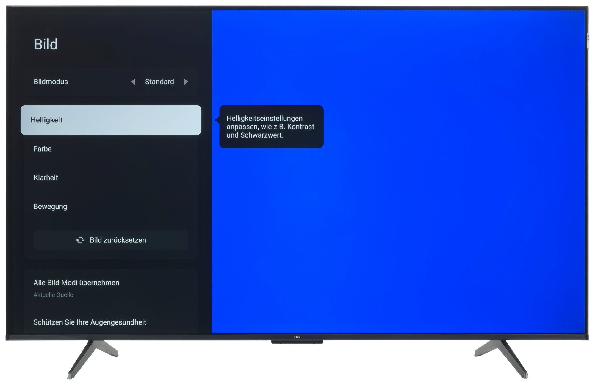 TCL 55P7K Bildschirmmenü