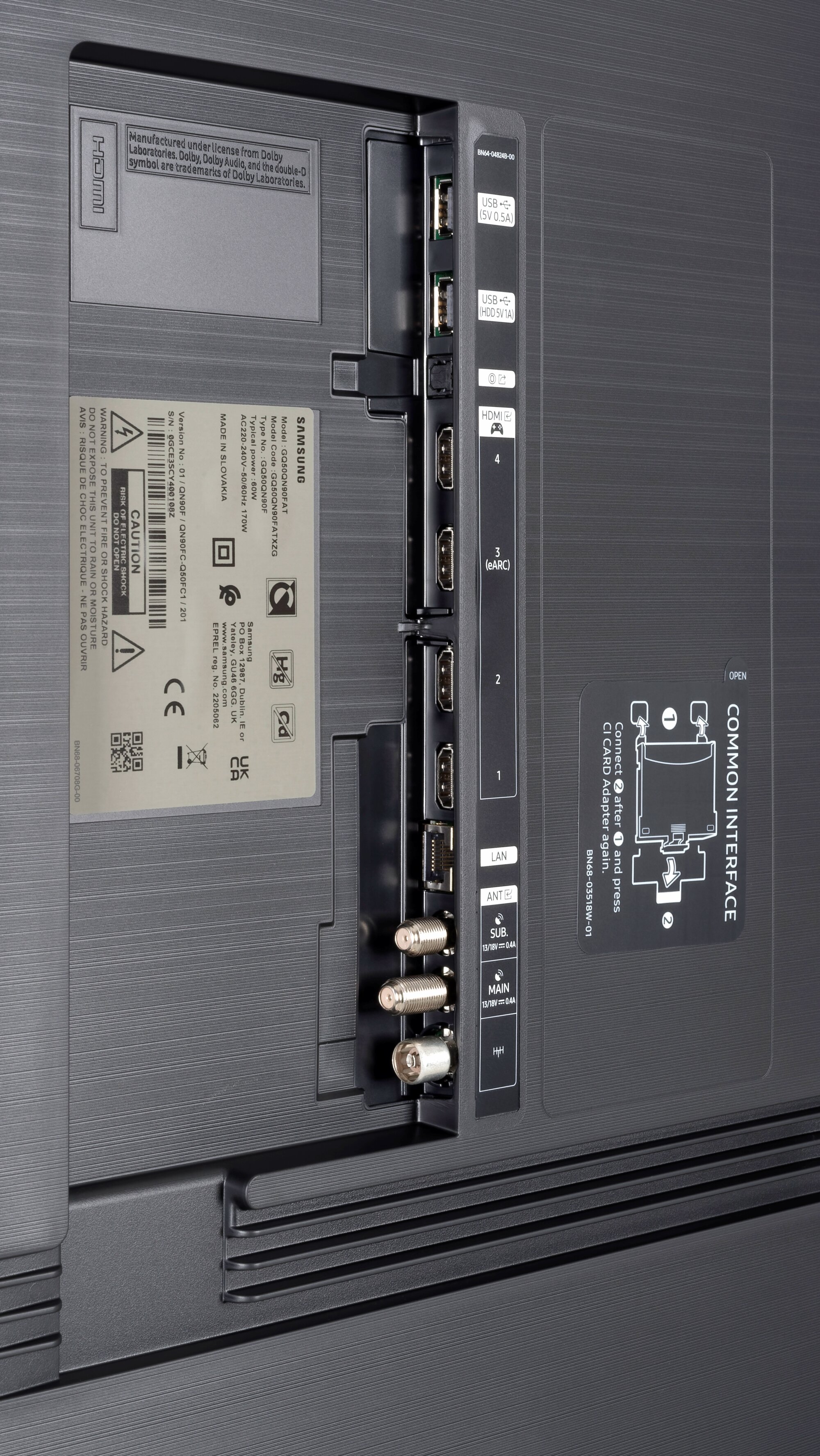 Samsung GQ50QN90FAT Anschlüsse