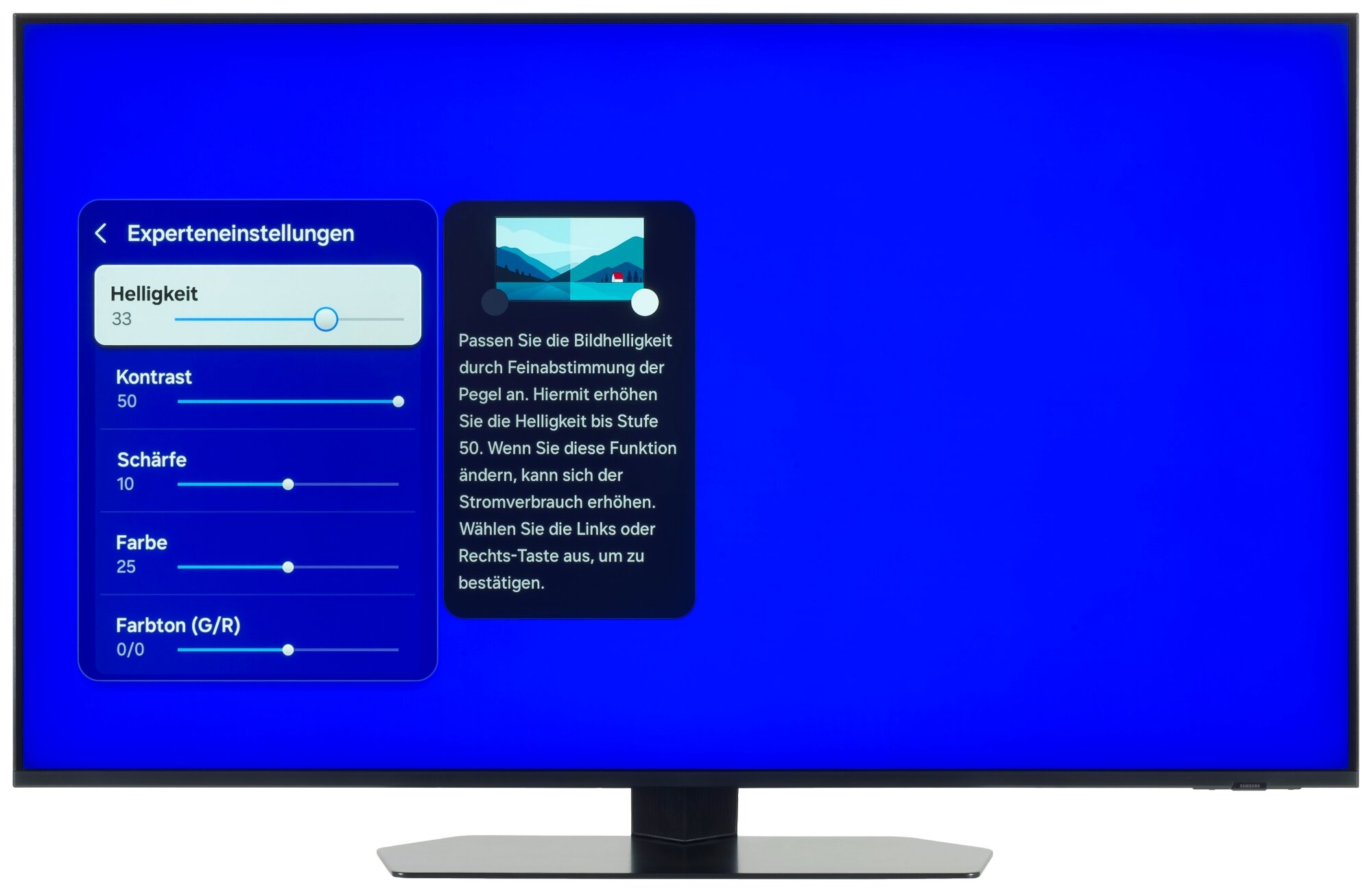 Samsung GQ50QN90FAT Bildschirmmenü