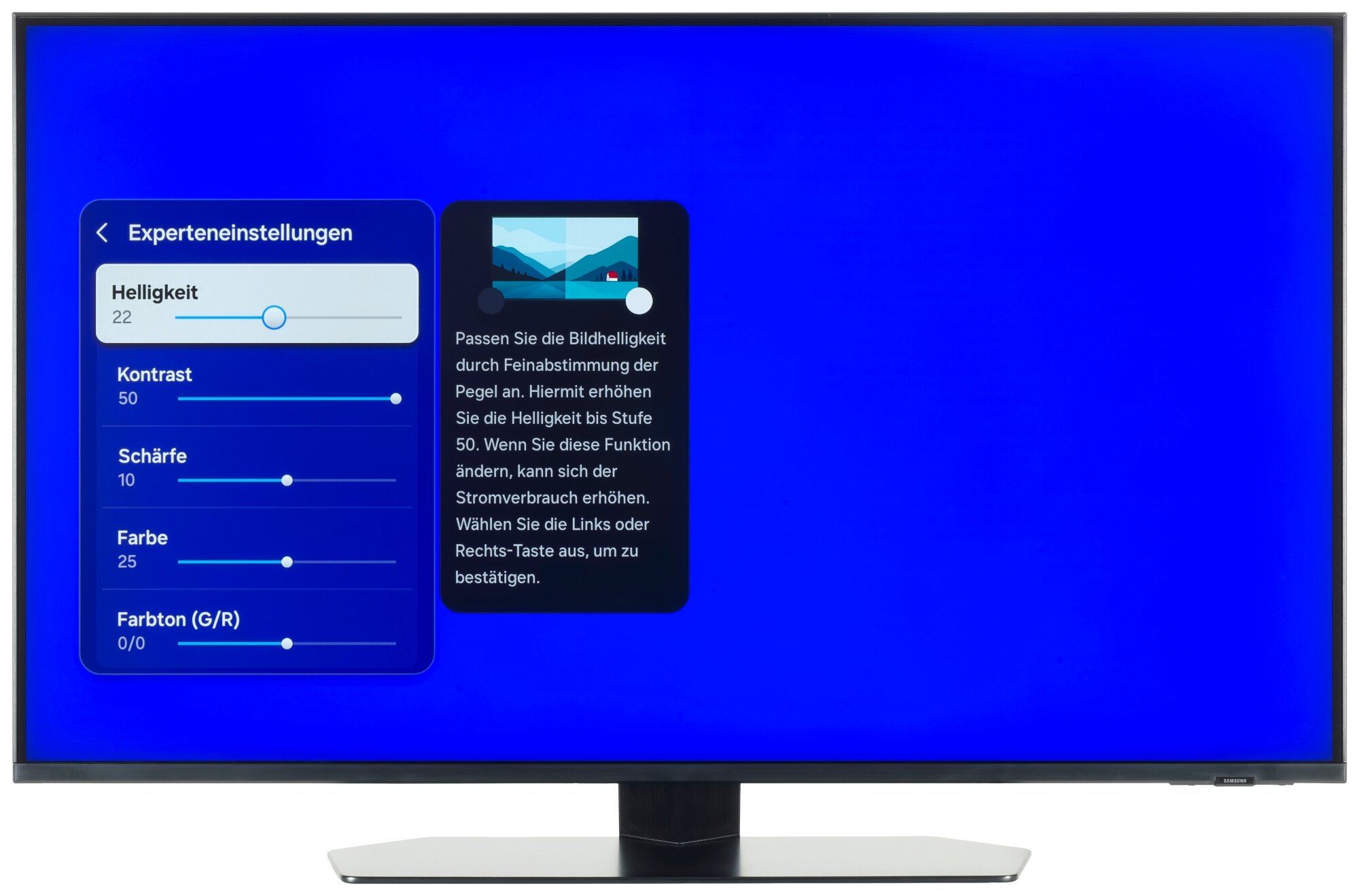 Samsung GQ43QN90FAT Bildschirmmenü