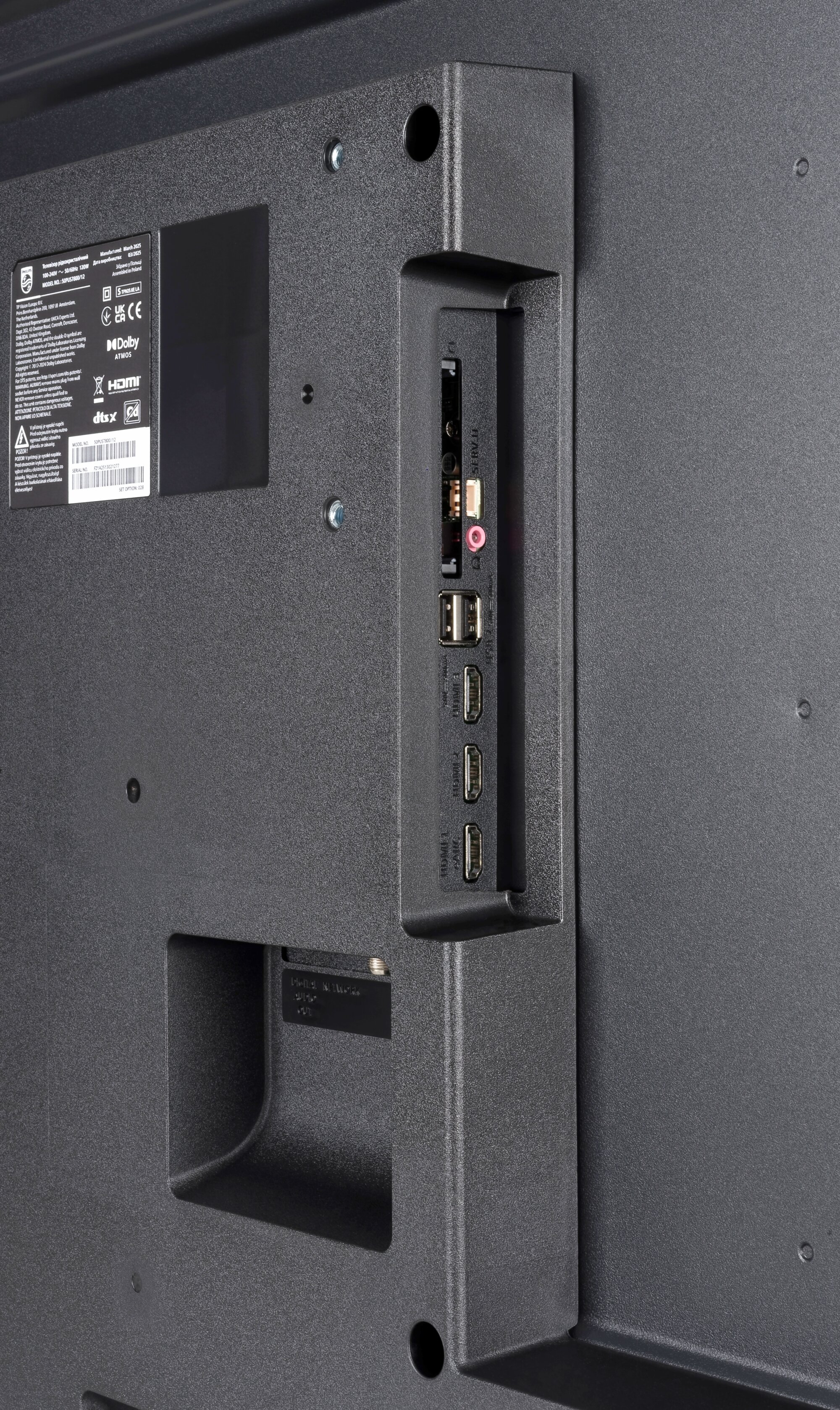 Philips 50PUS7800 Anschlüsse