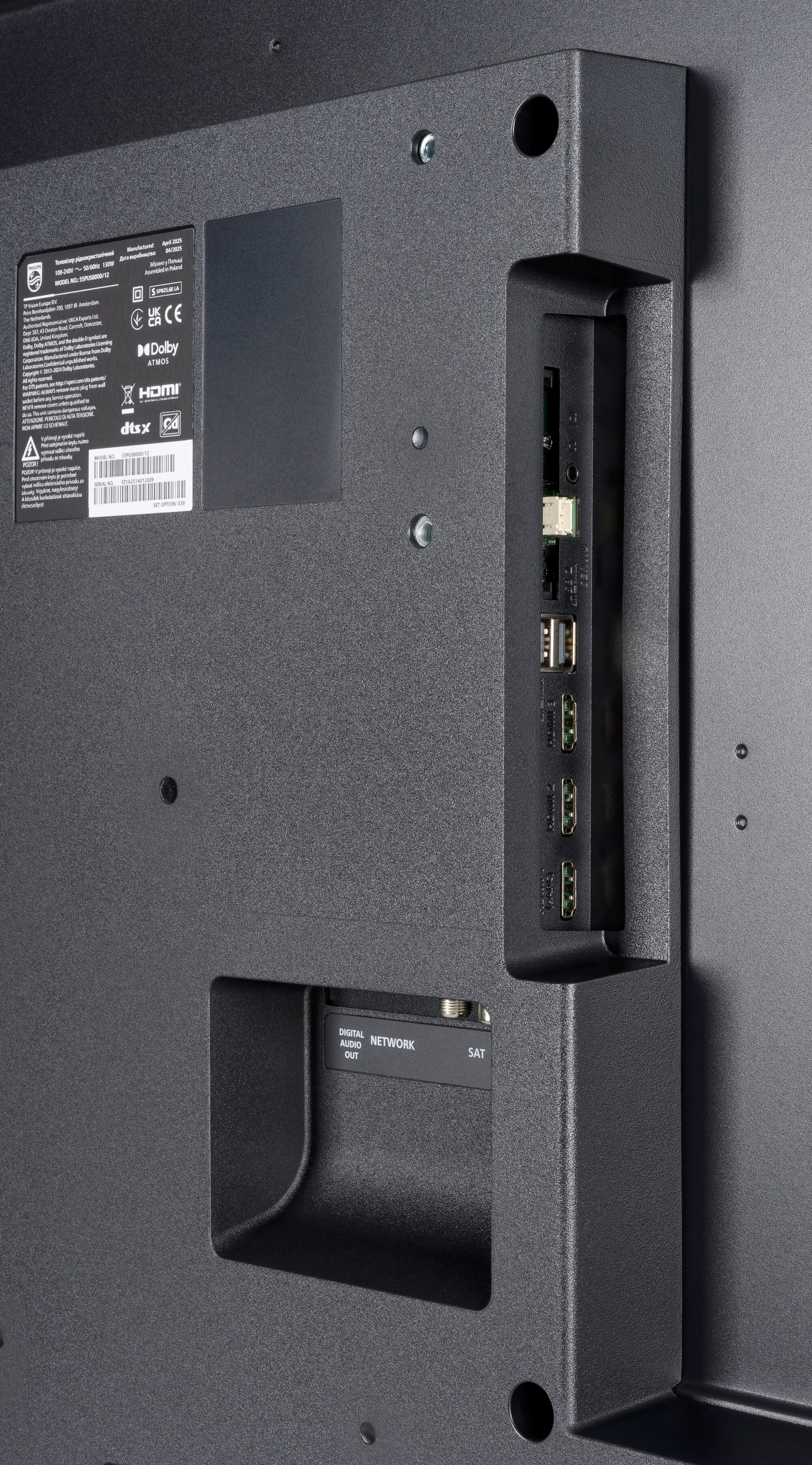 Philips 55PUS8000 Anschlüsse